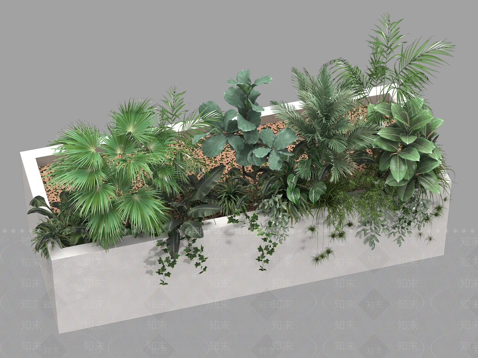 植物组合SU模型下载【ID:1179841899】