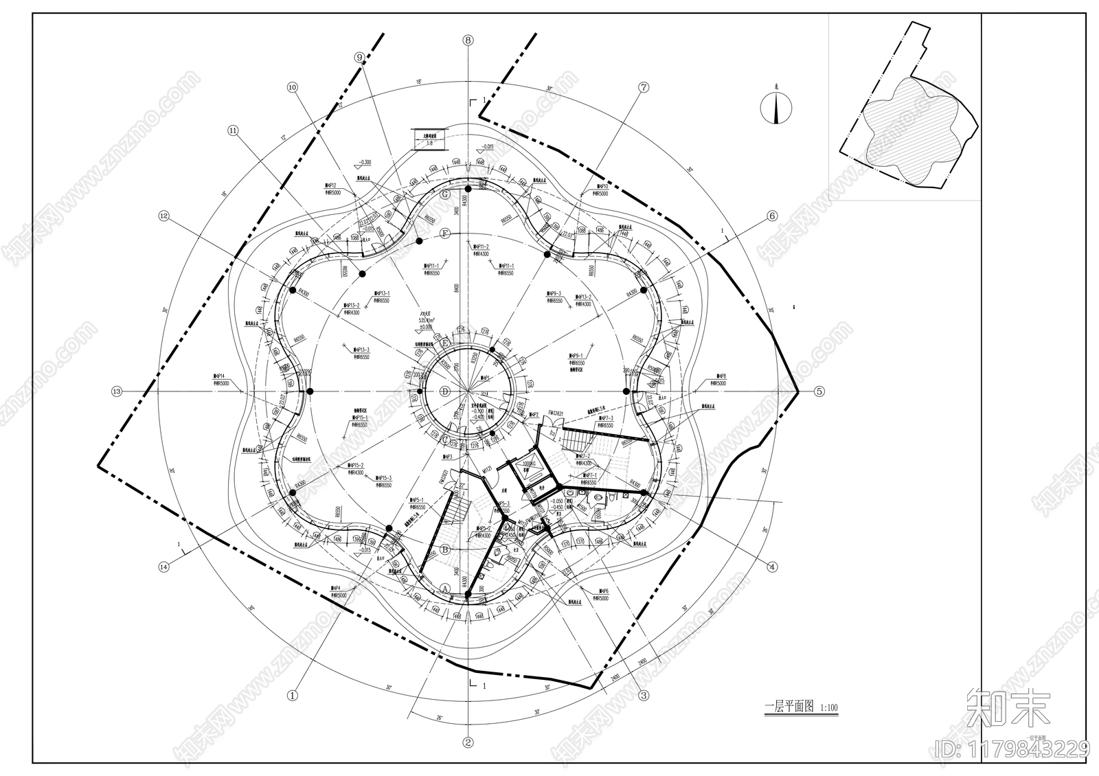 现代其他公共建筑施工图下载【ID:1179843229】