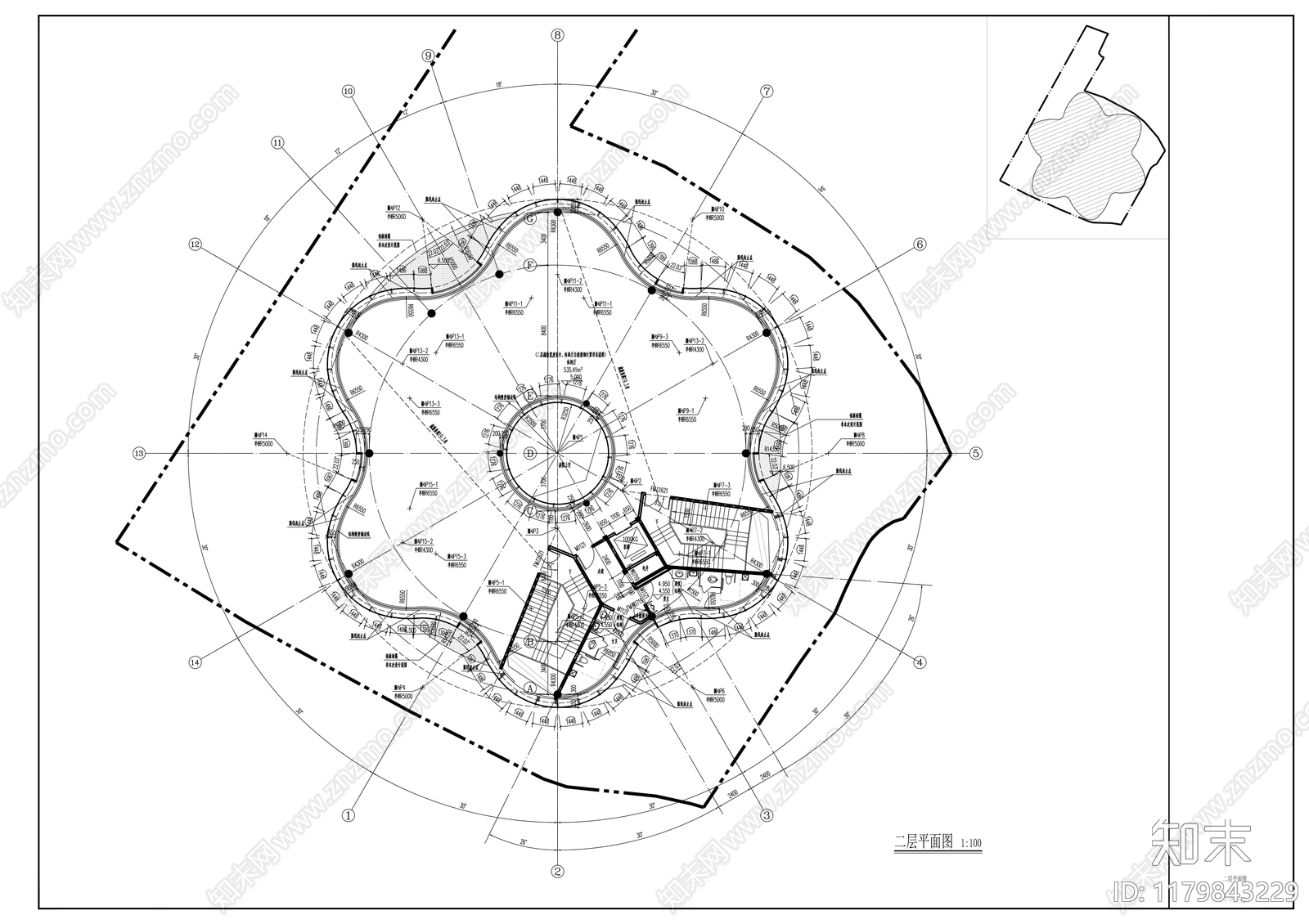 现代其他公共建筑施工图下载【ID:1179843229】