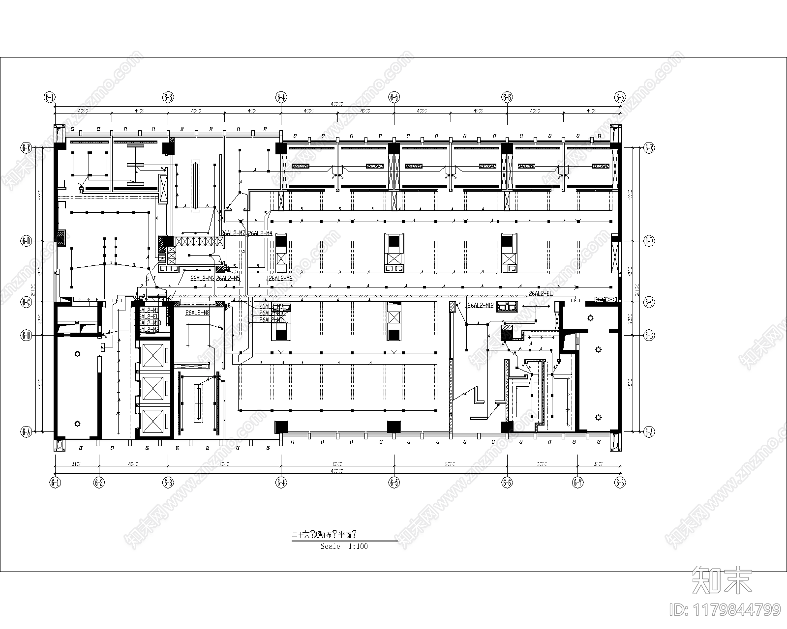 现代整体办公空间cad施工图下载【ID:1179844799】