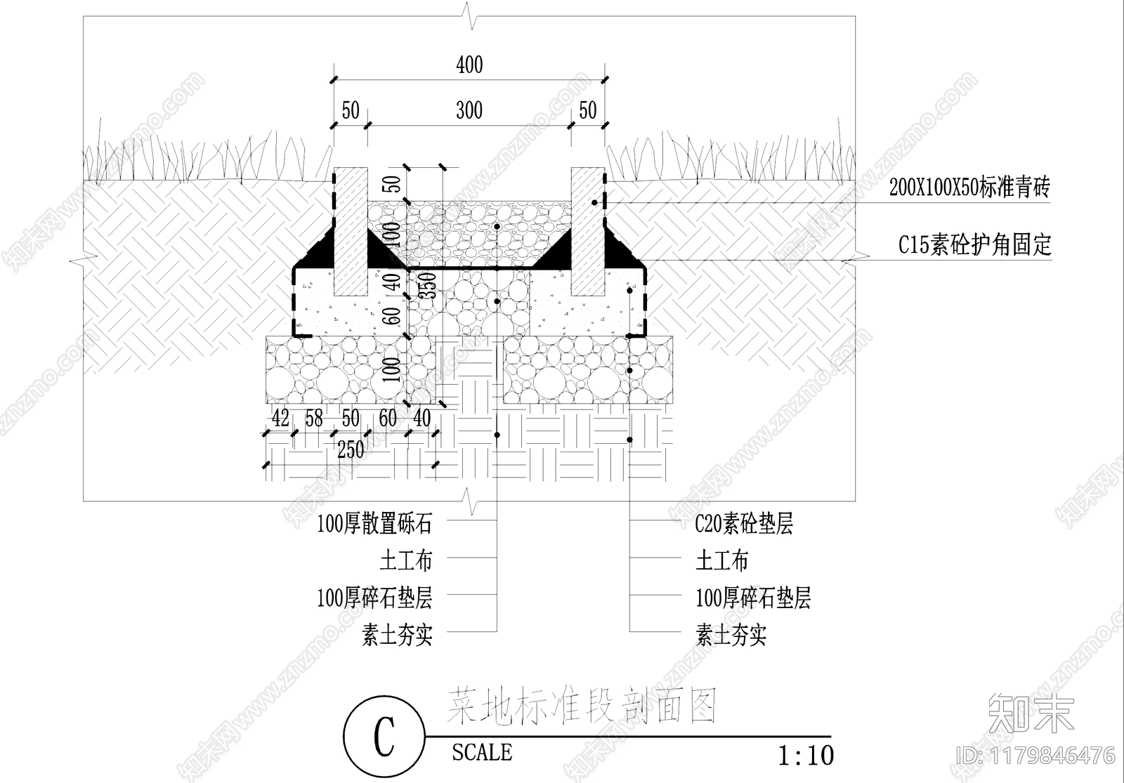 菜园图库cad施工图下载【ID:1179846476】