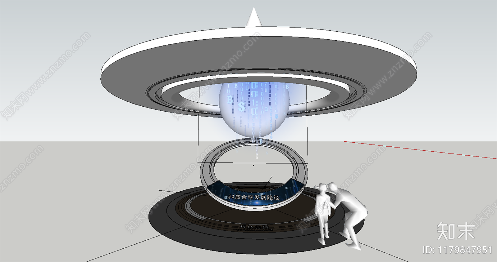 现代极简科技展厅SU模型下载【ID:1179847951】