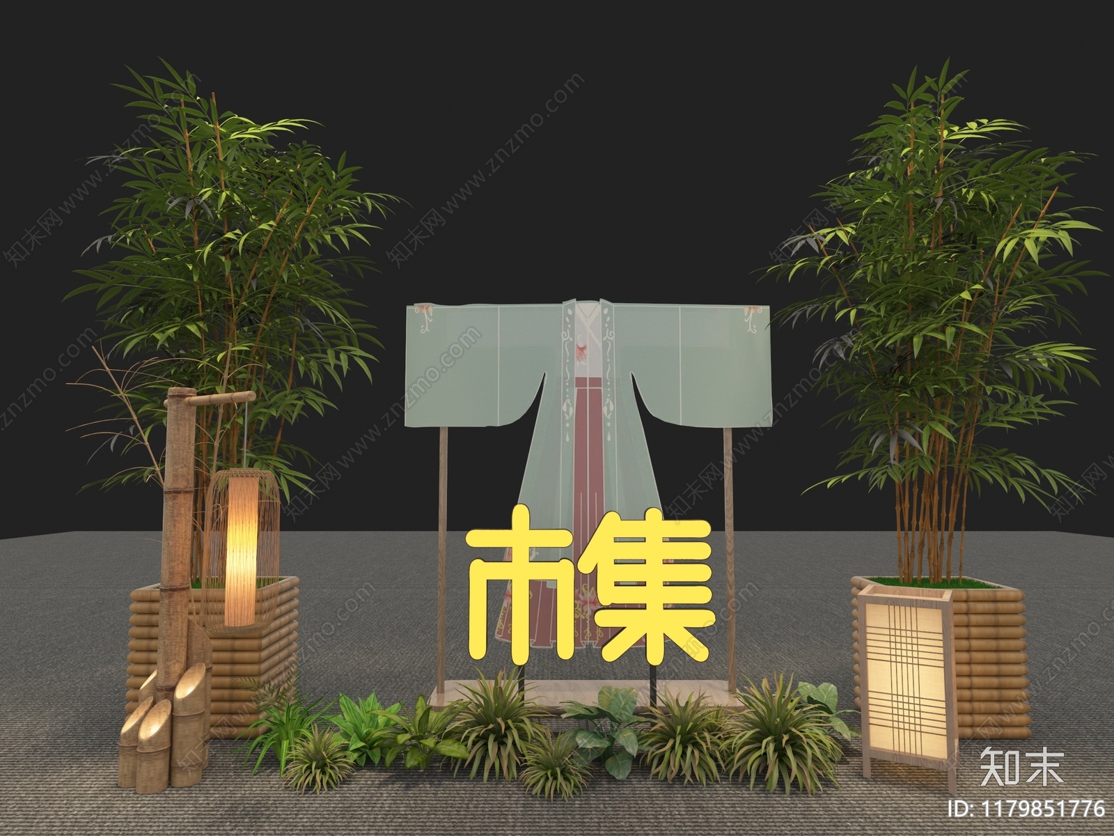 现代美陈3D模型下载【ID:1179851776】