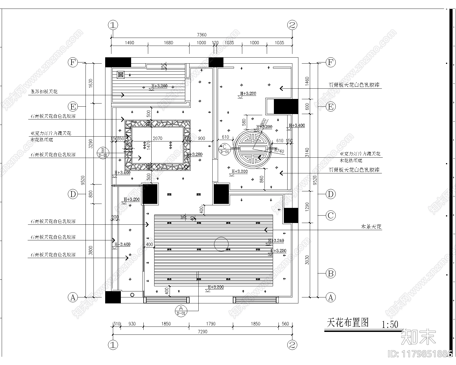 现代酒吧cad施工图下载【ID:1179851886】