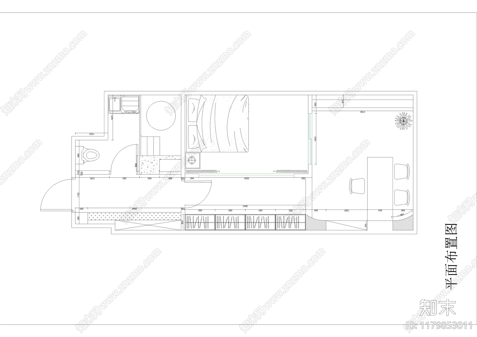 现代公寓施工图下载【ID:1179853011】