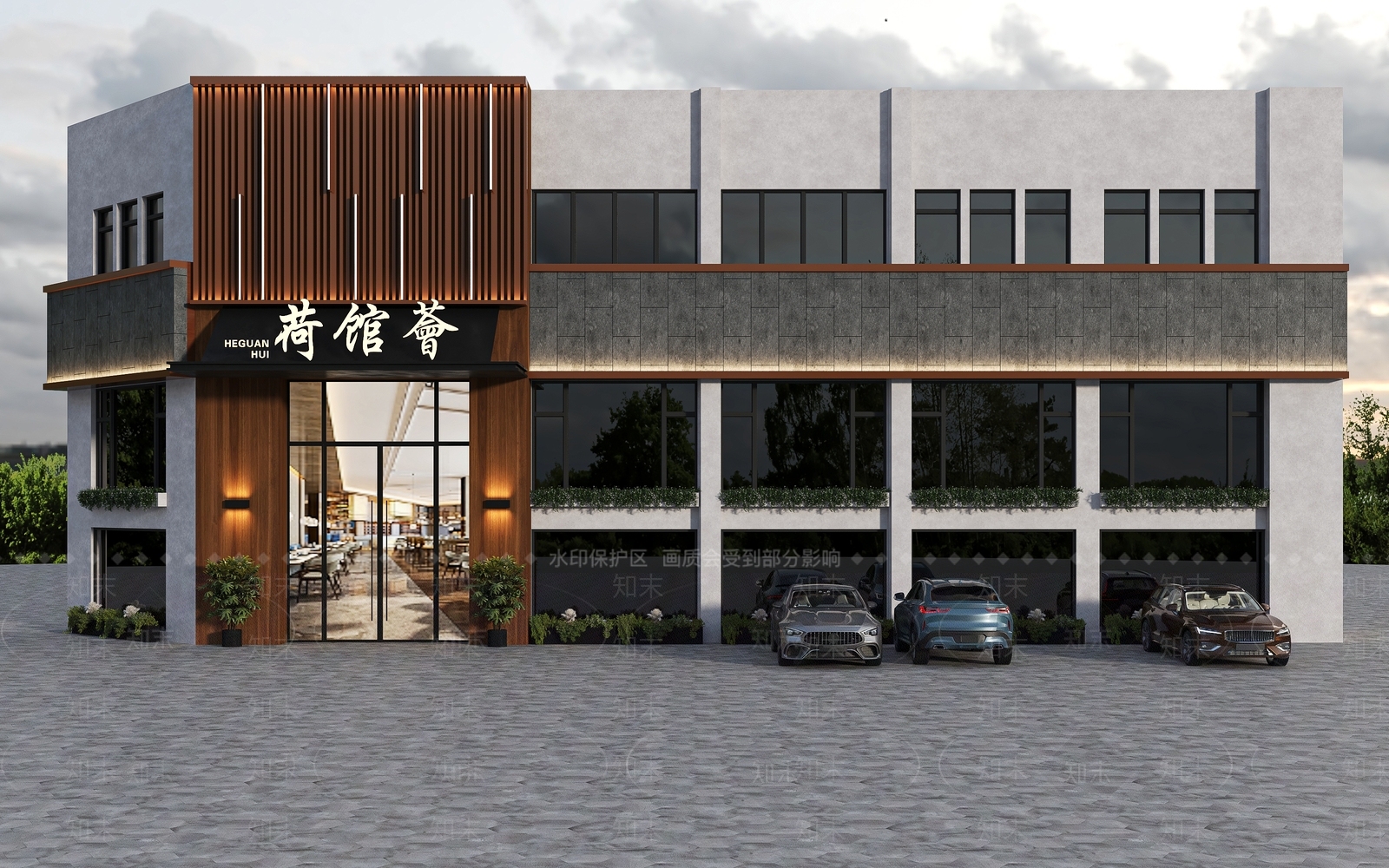 现代门头SU模型下载【ID:1179873951】