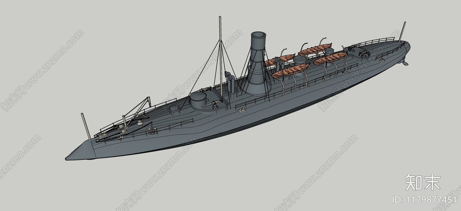 船SU模型下载【ID:1179877451】