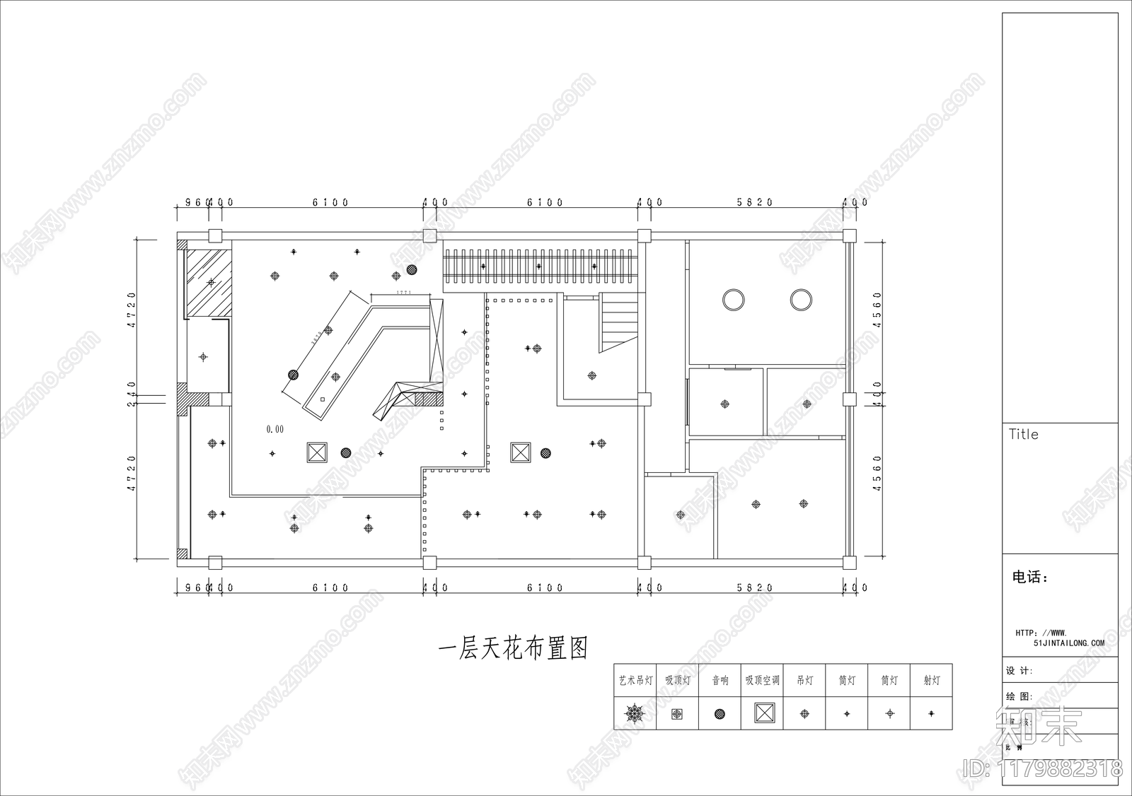 现代茶馆cad施工图下载【ID:1179882318】