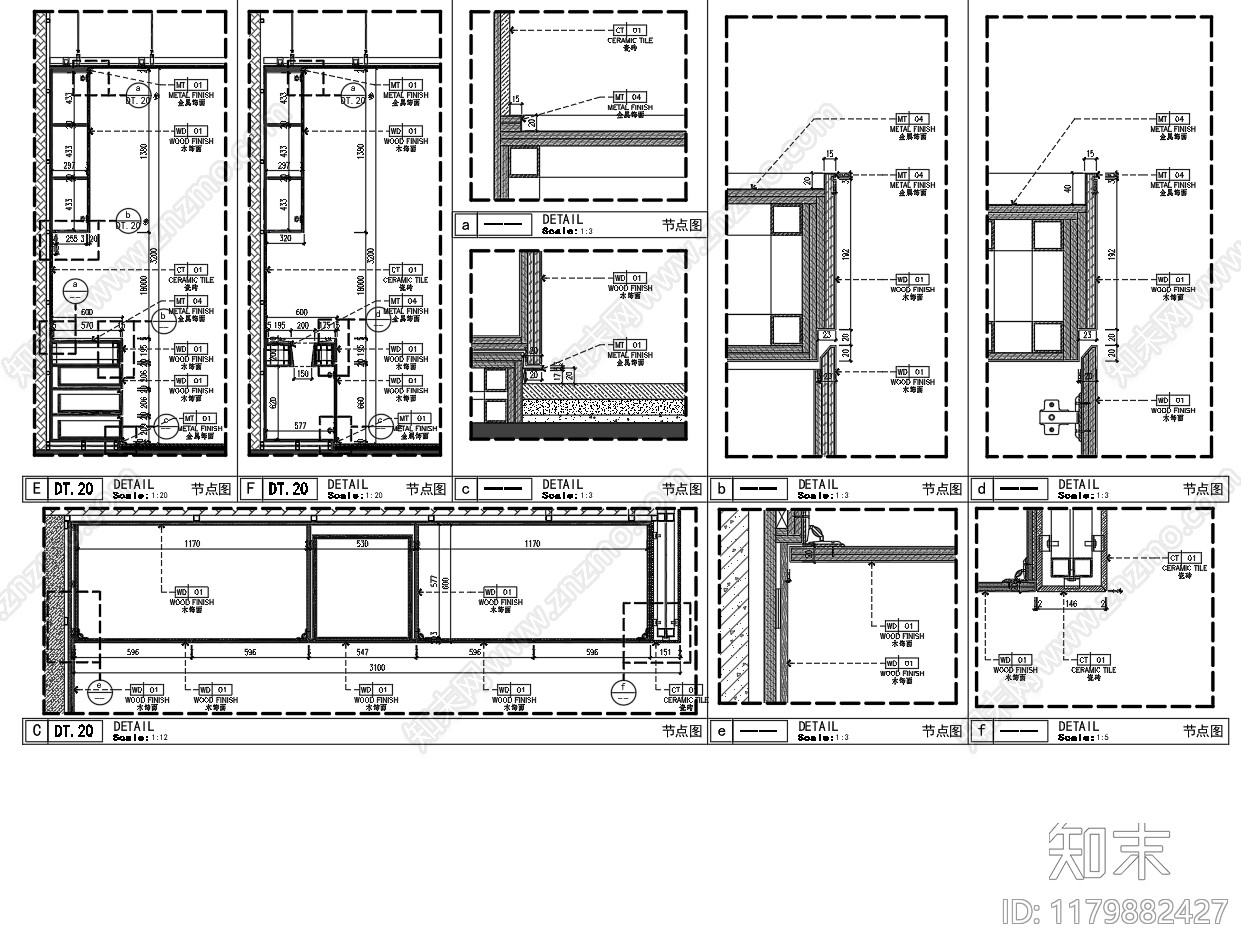 现代新中式家具节点详图cad施工图下载【ID:1179882427】