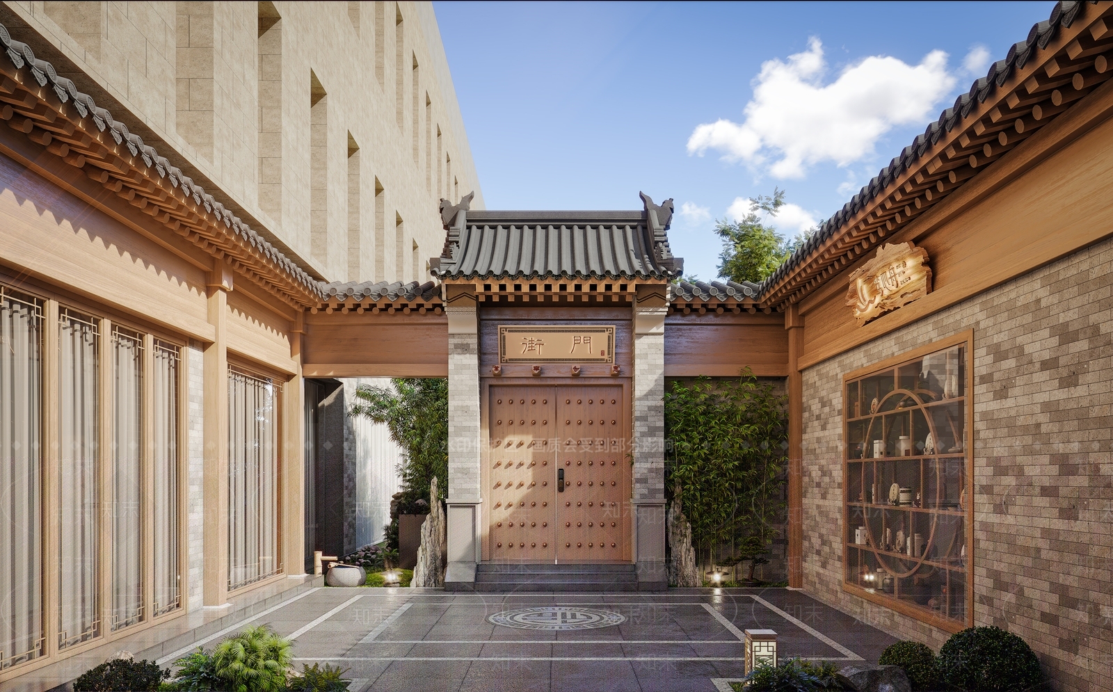中式新中式古建3D模型下载【ID:1179884005】