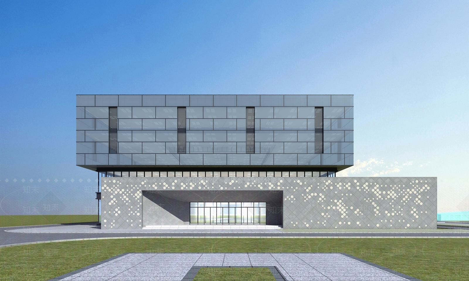 现代风格建筑SU模型下载【ID:1179884164】