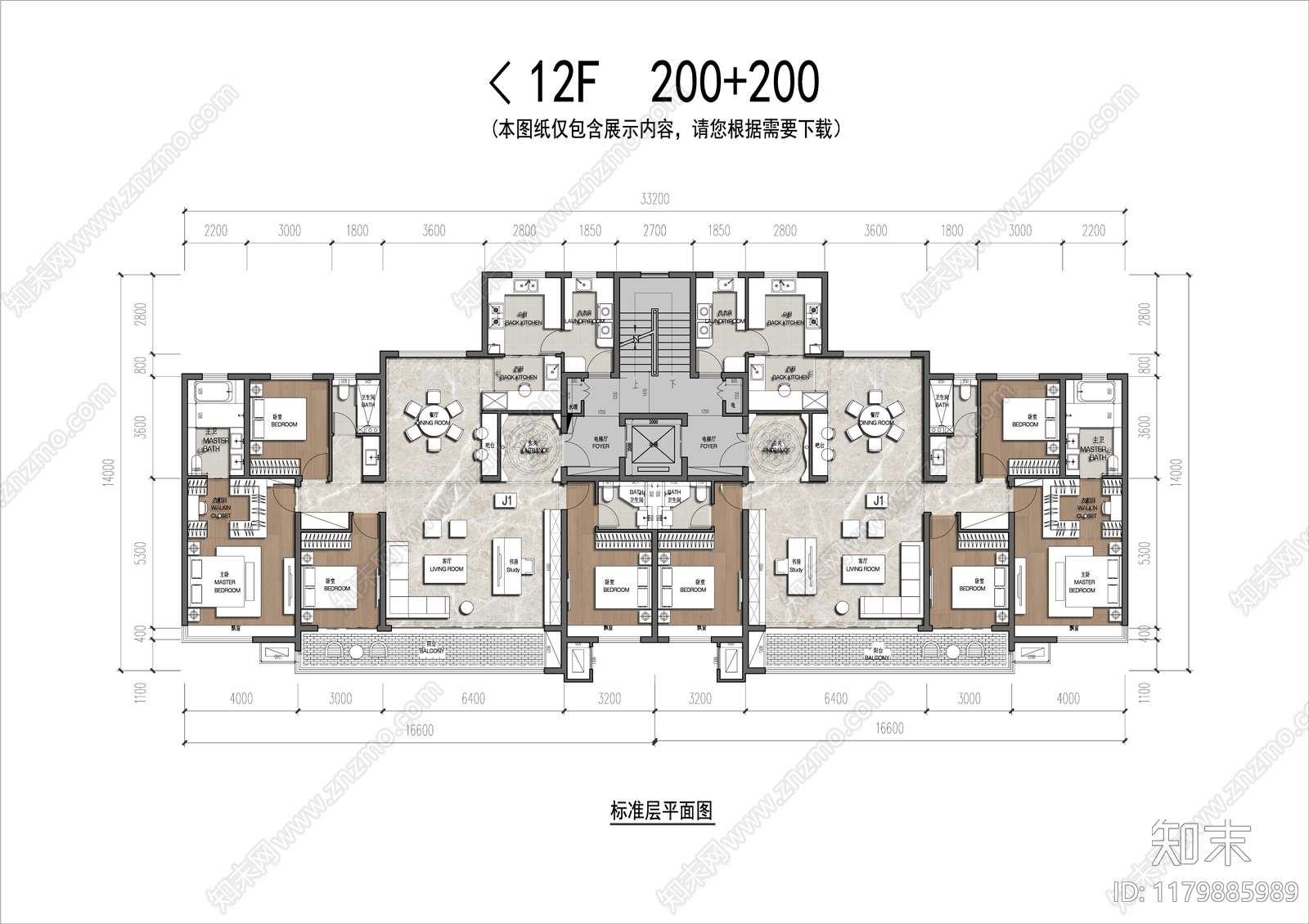 建筑平面图施工图下载【ID:1179885989】