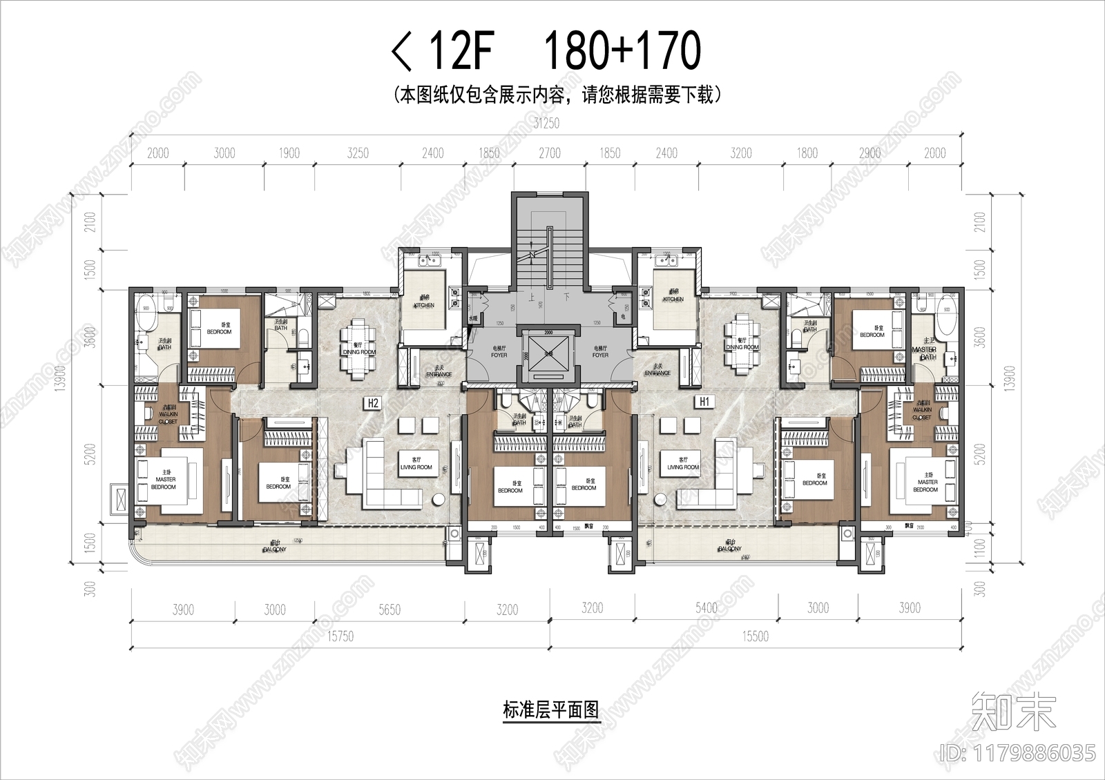 建筑平面图施工图下载【ID:1179886035】