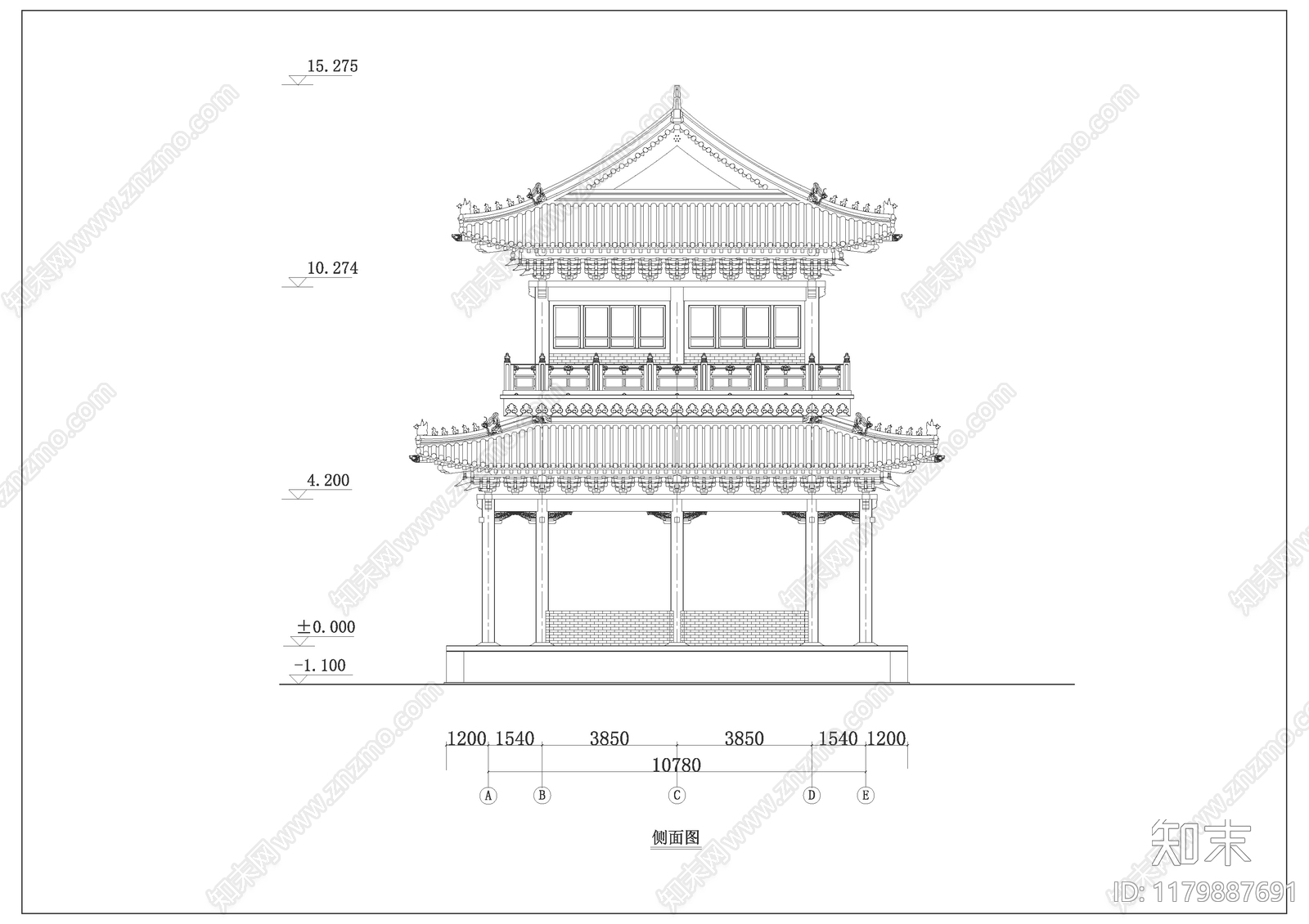 中式古建施工图下载【ID:1179887691】