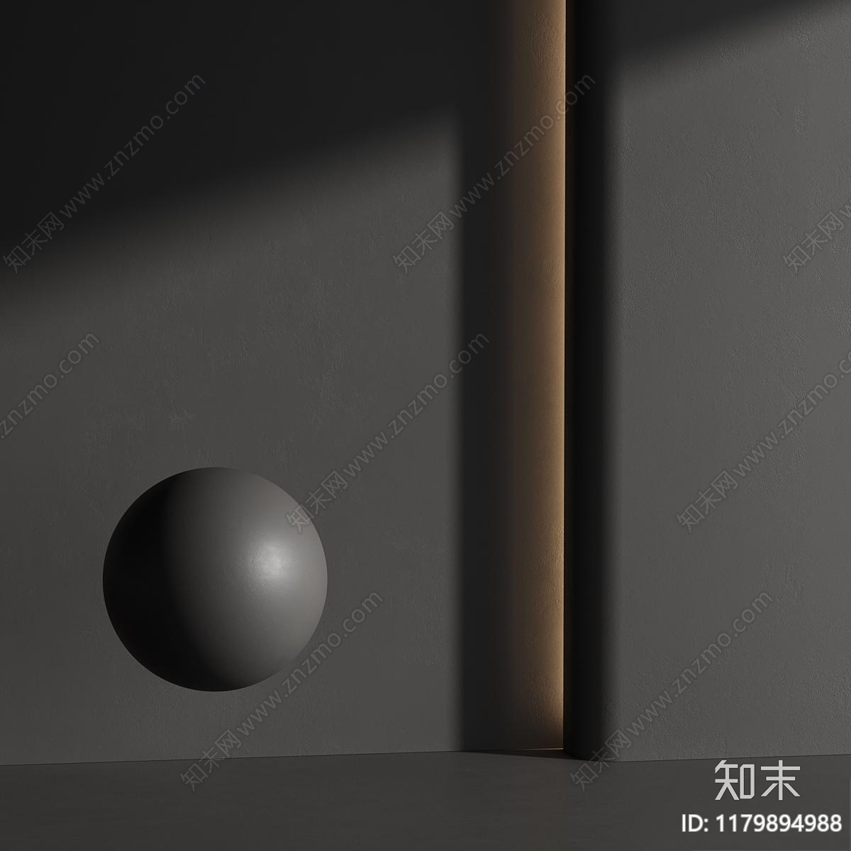 现代奶油涂料3D模型下载【ID:1179894988】