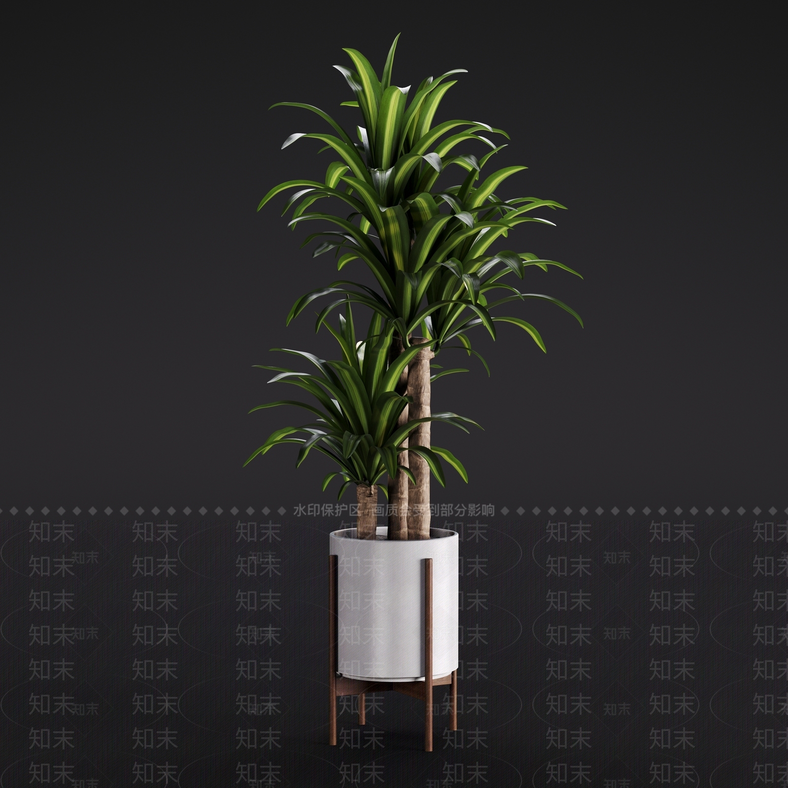 盆栽3D模型下载【ID:1179895627】
