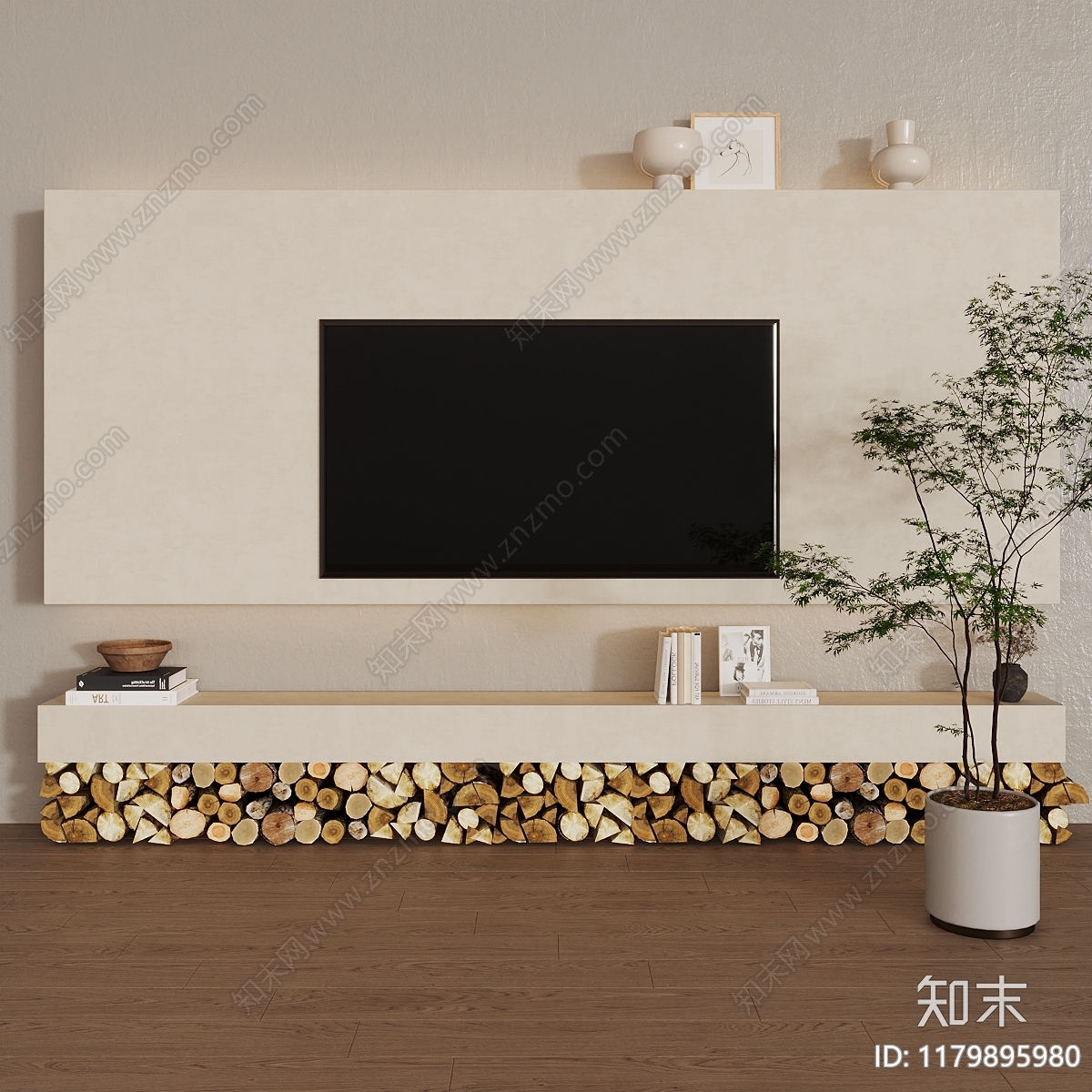 现代电视柜3D模型下载【ID:1179895980】