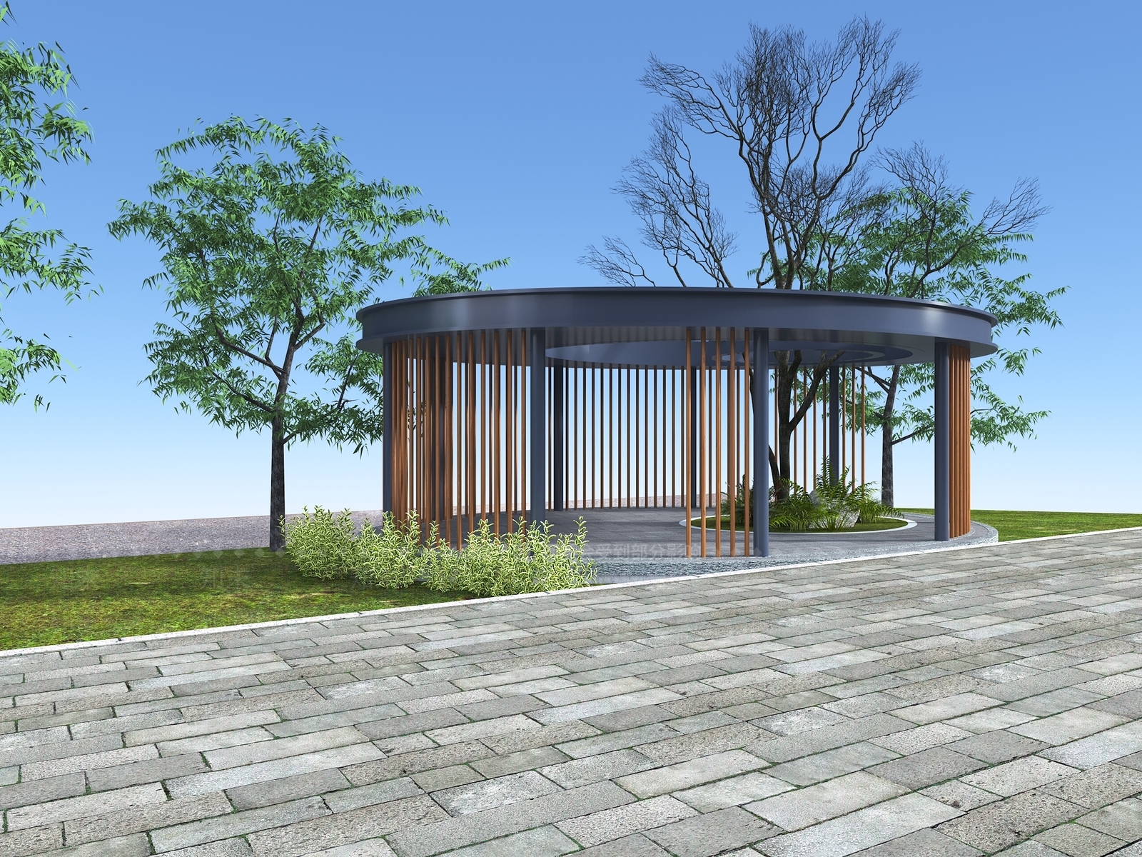 现代亭子3D模型下载【ID:1179896439】