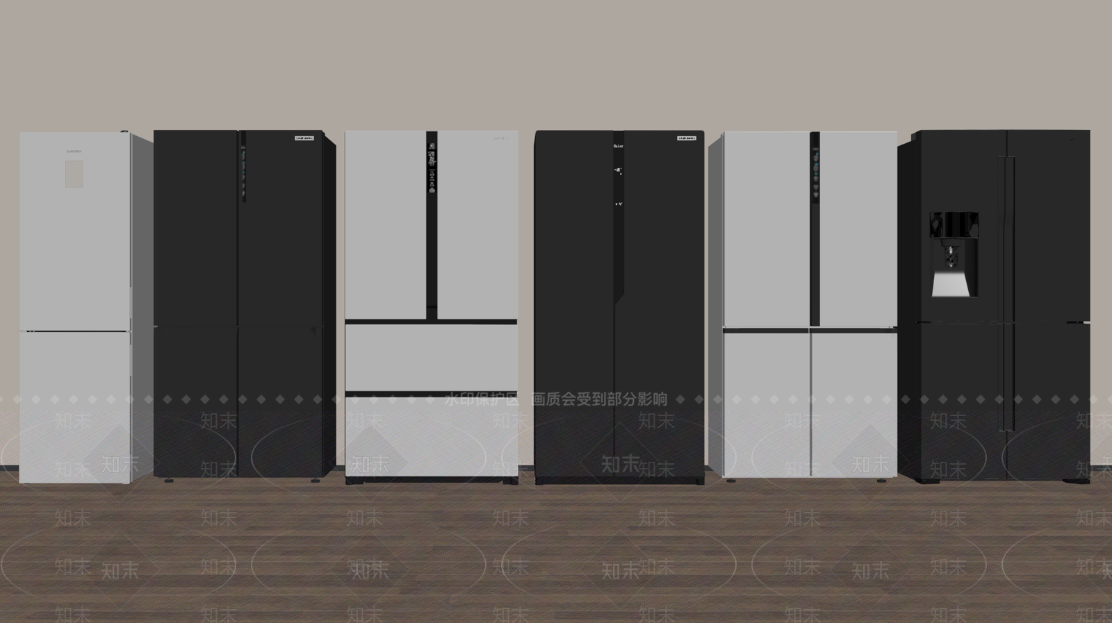 冰箱SU模型下载【ID:1179896794】