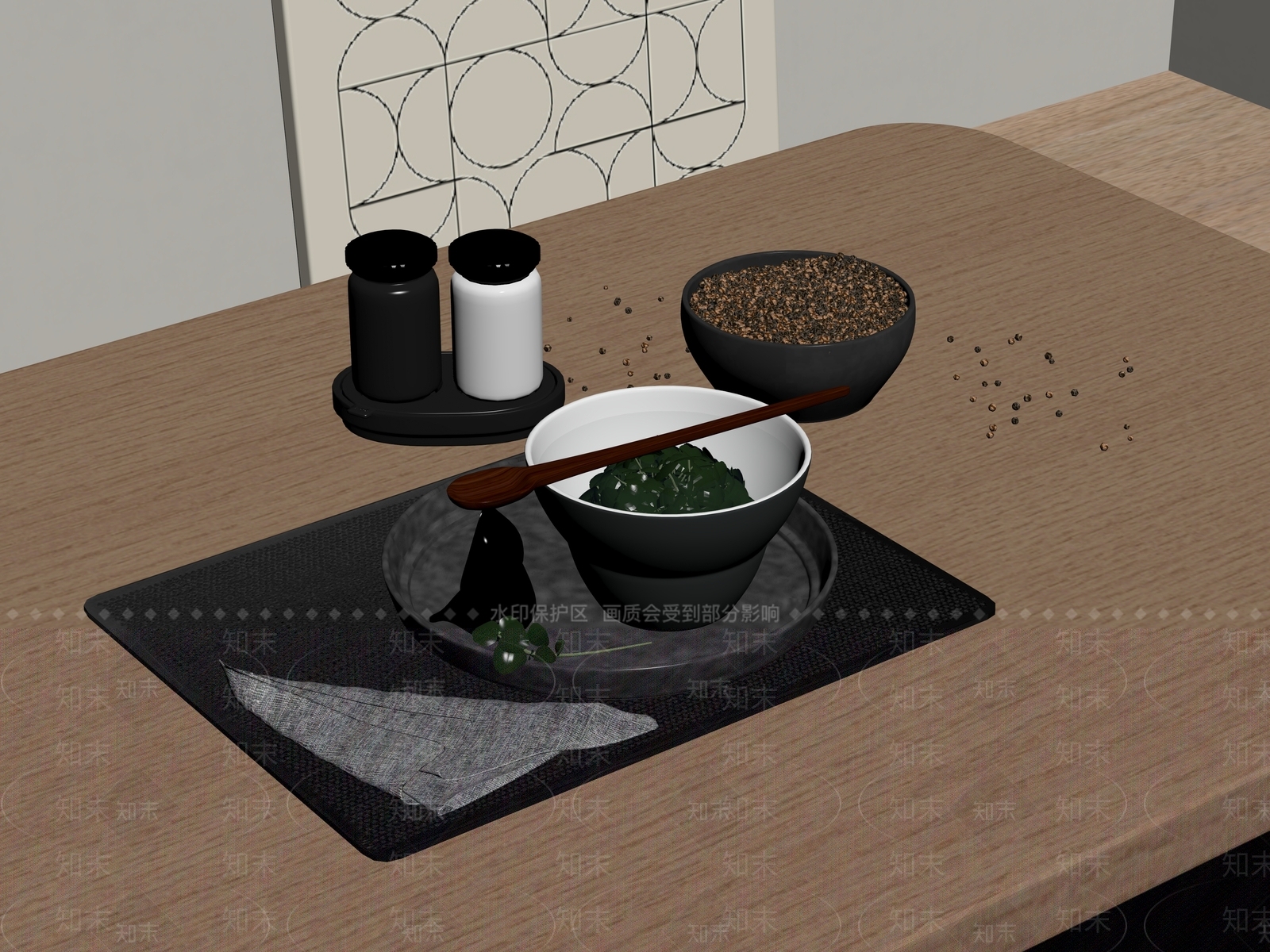 餐具SU模型下载【ID:1179903178】