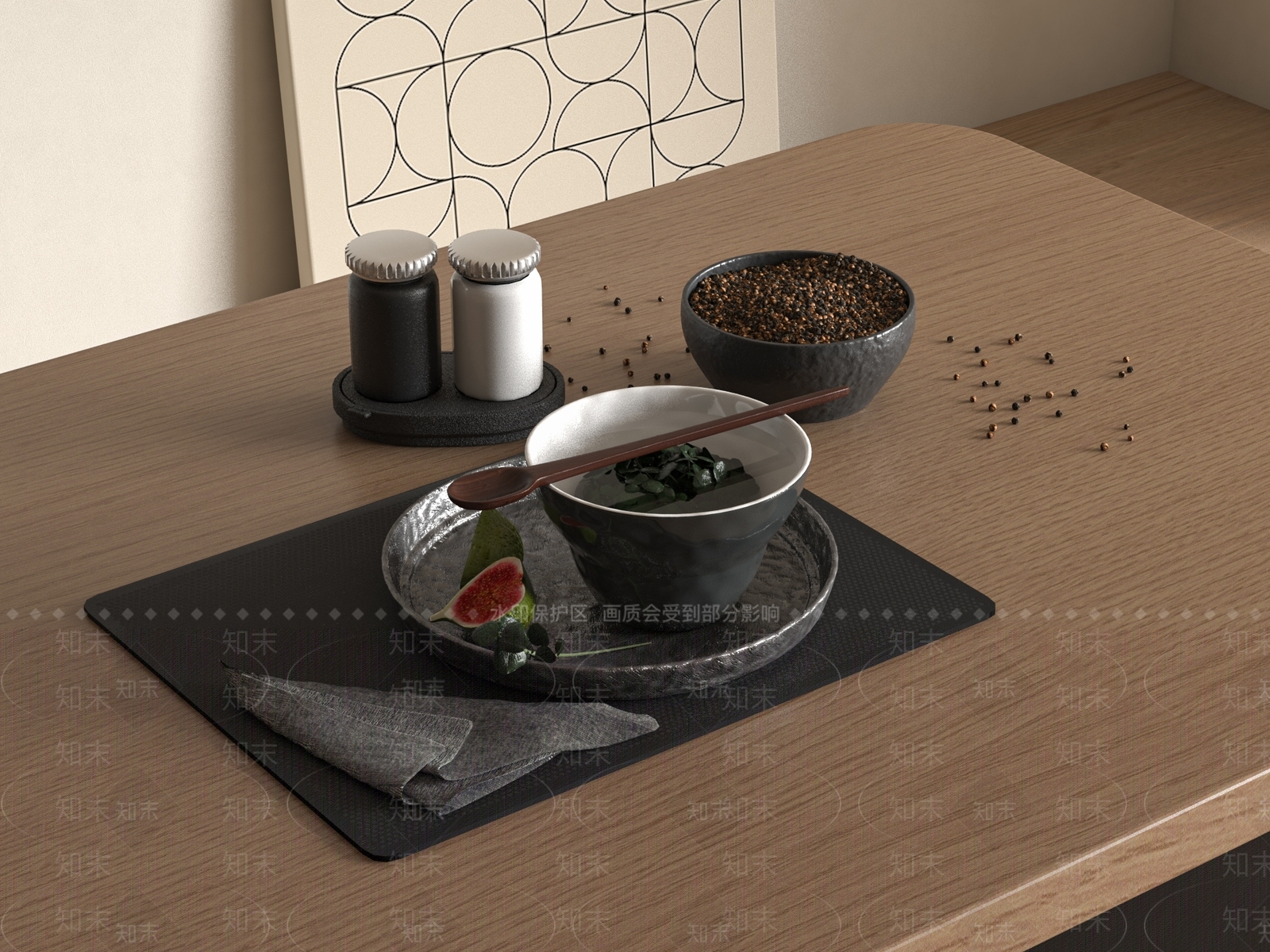 餐具SU模型下载【ID:1179903178】