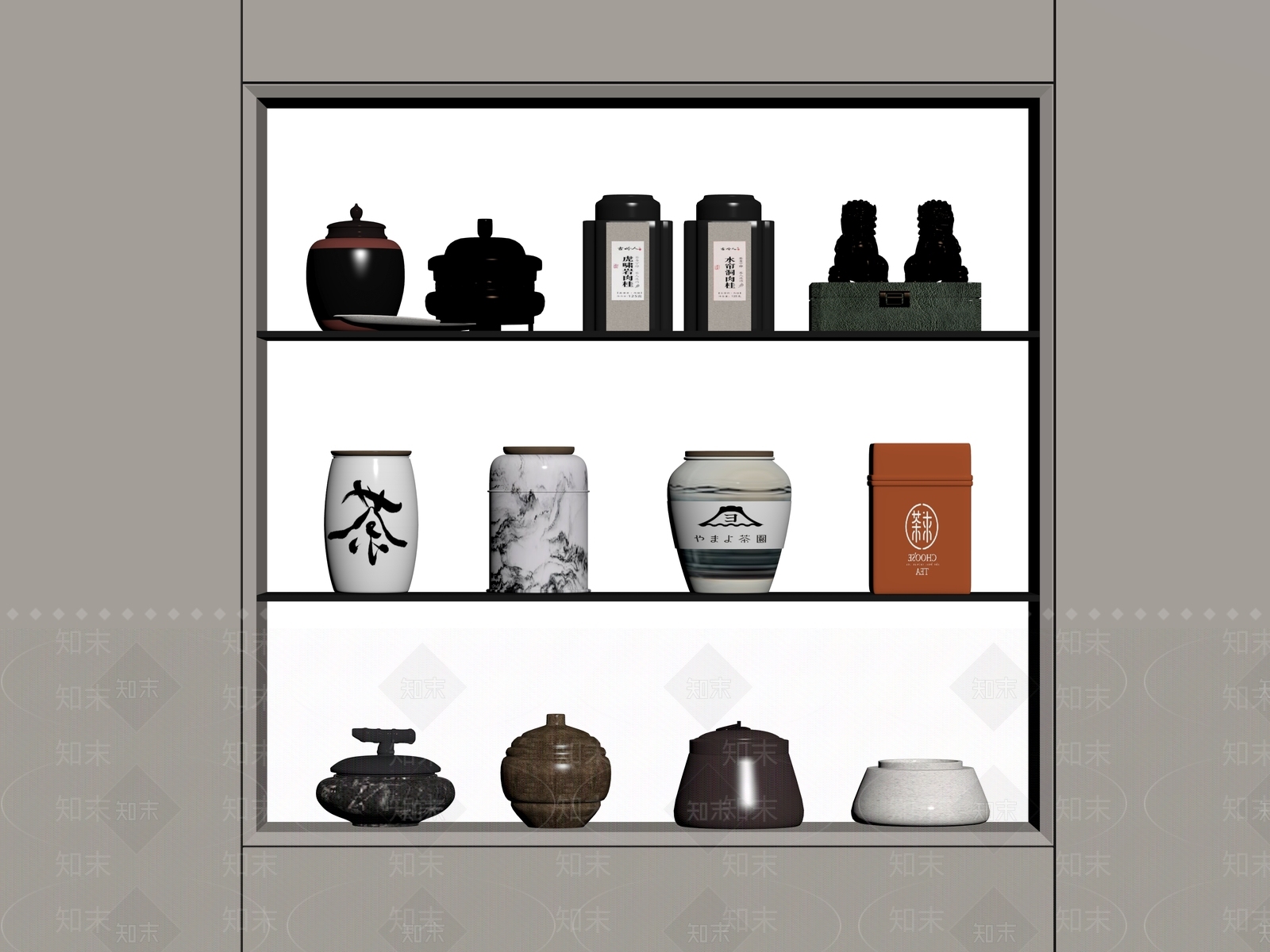 茶具SU模型下载【ID:1179903236】