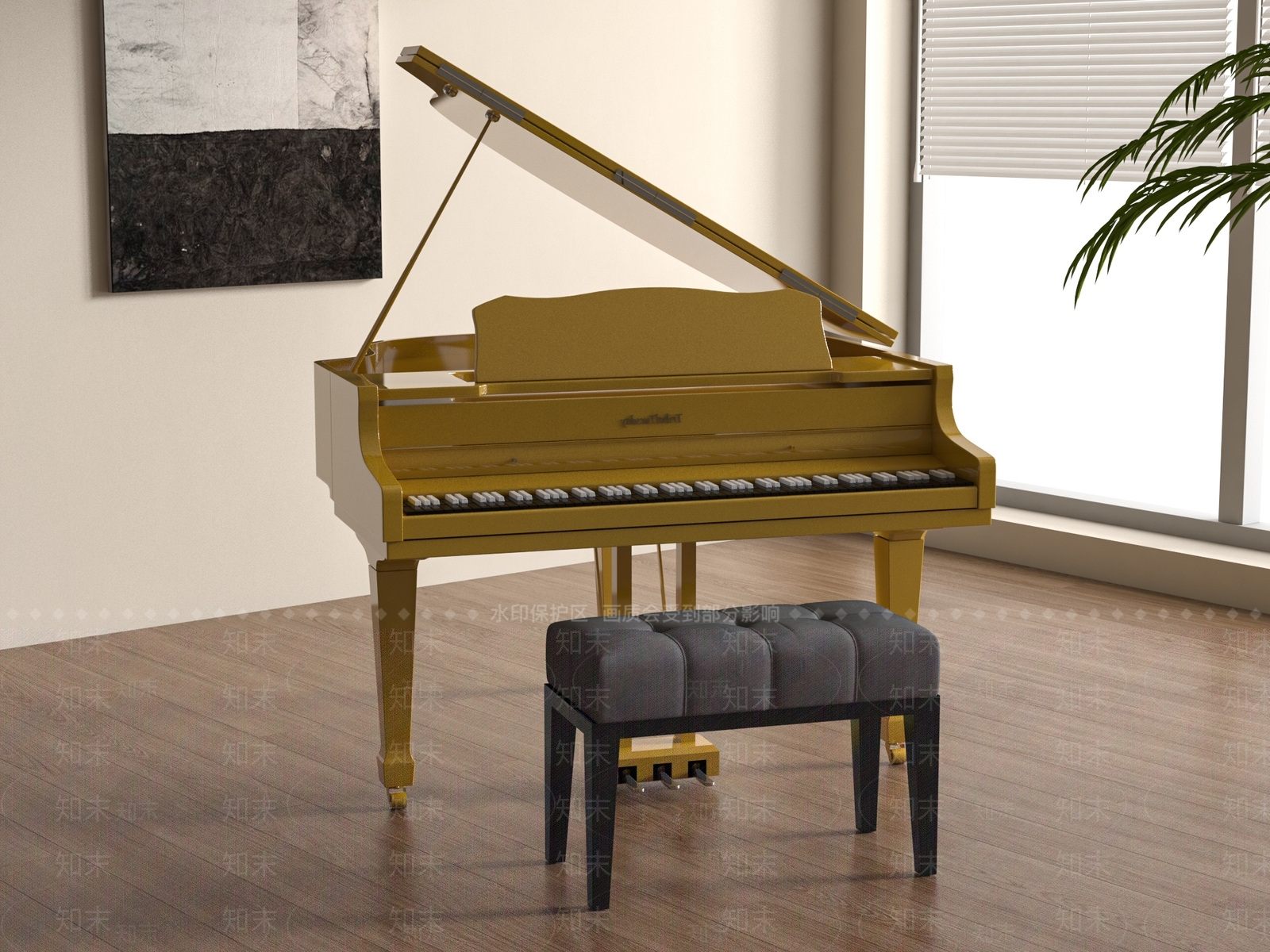 乐器SU模型下载【ID:1179904097】