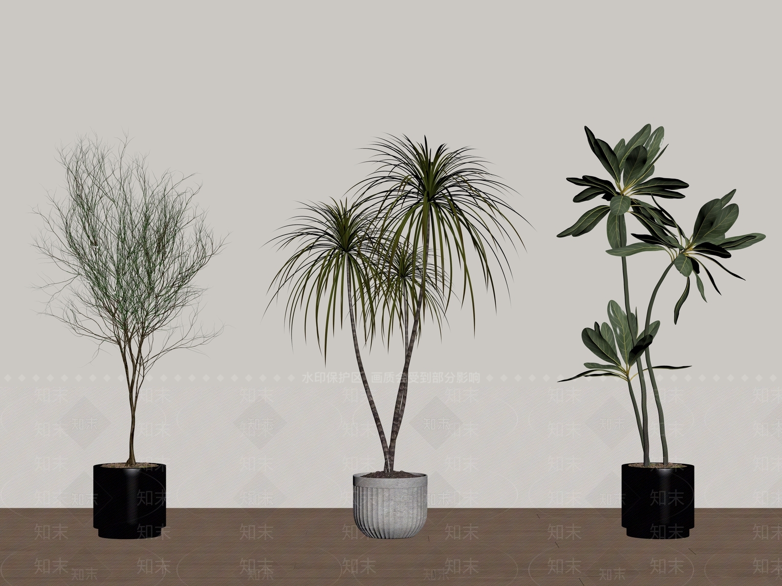 盆栽SU模型下载【ID:1179904135】