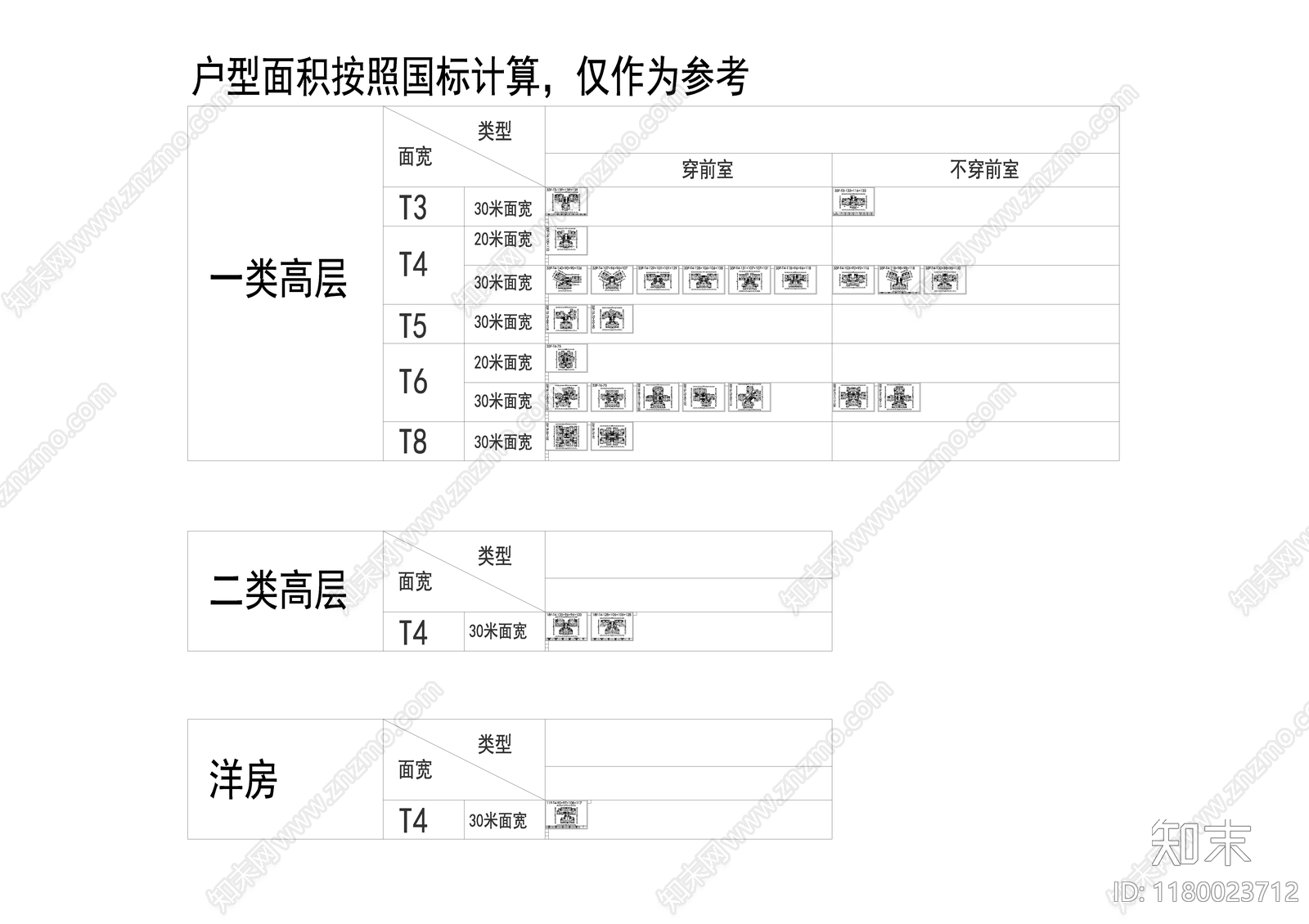 住宅楼建筑cad施工图下载【ID:1180023712】