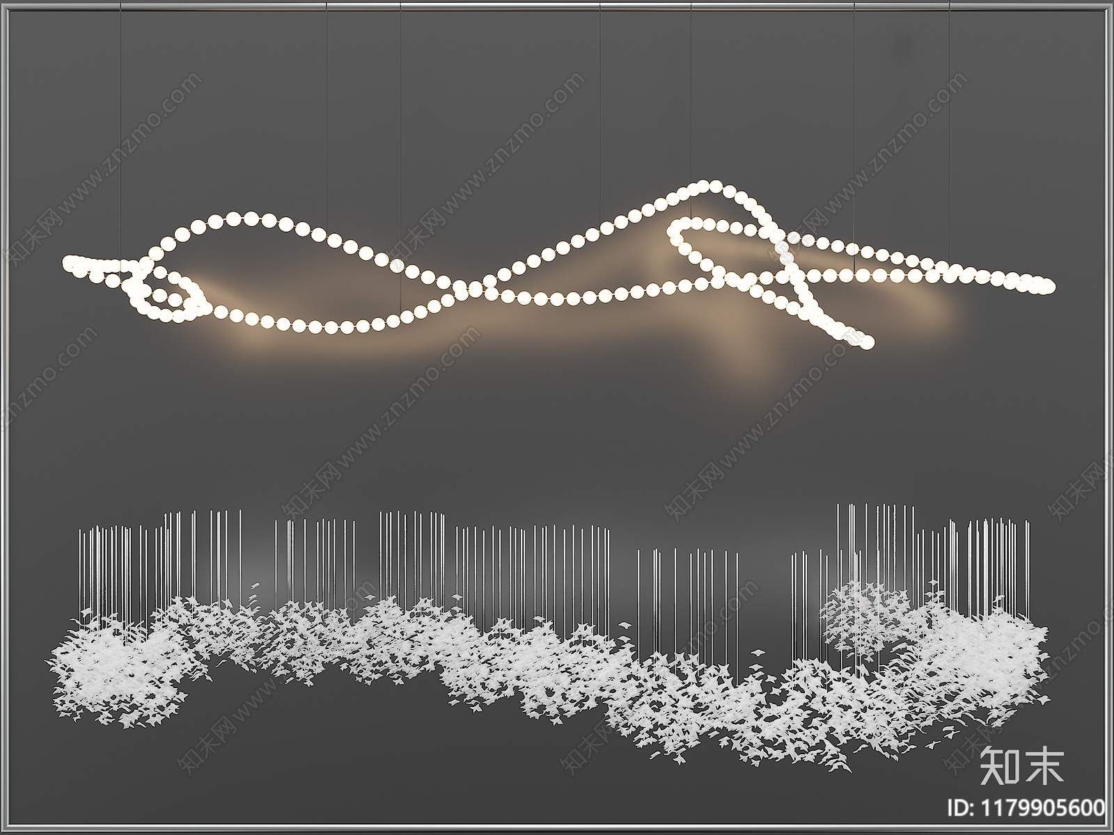 现代吊灯SU模型下载【ID:1179905600】