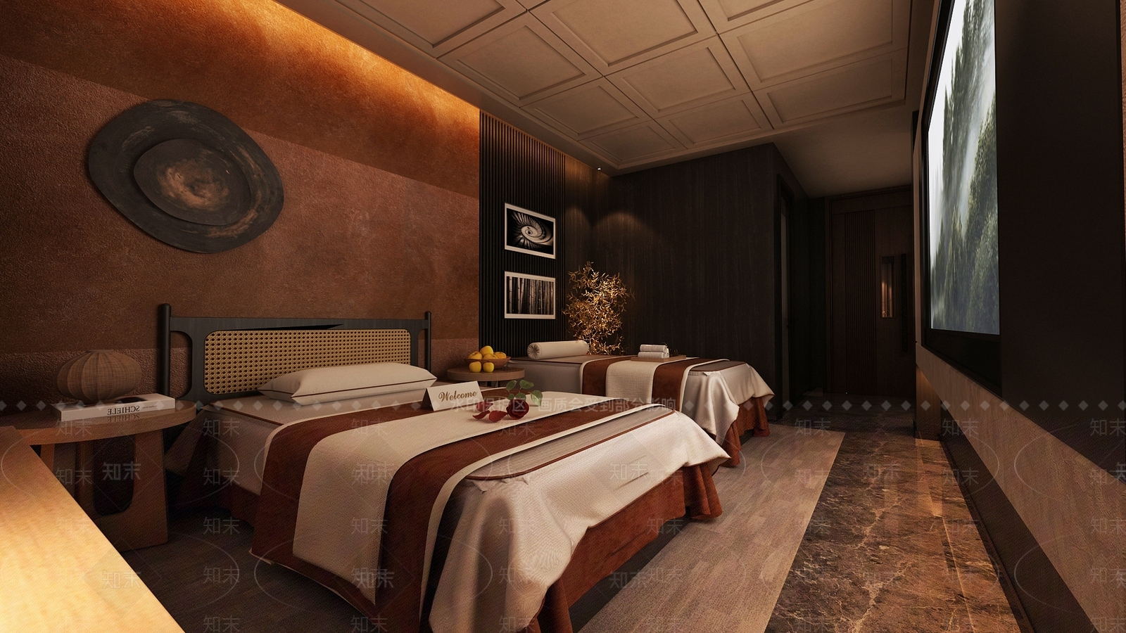现代侘寂足浴店3D模型下载【ID:1179907323】