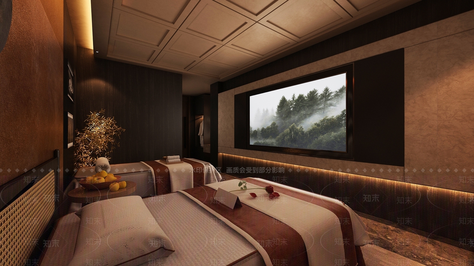 现代侘寂足浴店3D模型下载【ID:1179907323】
