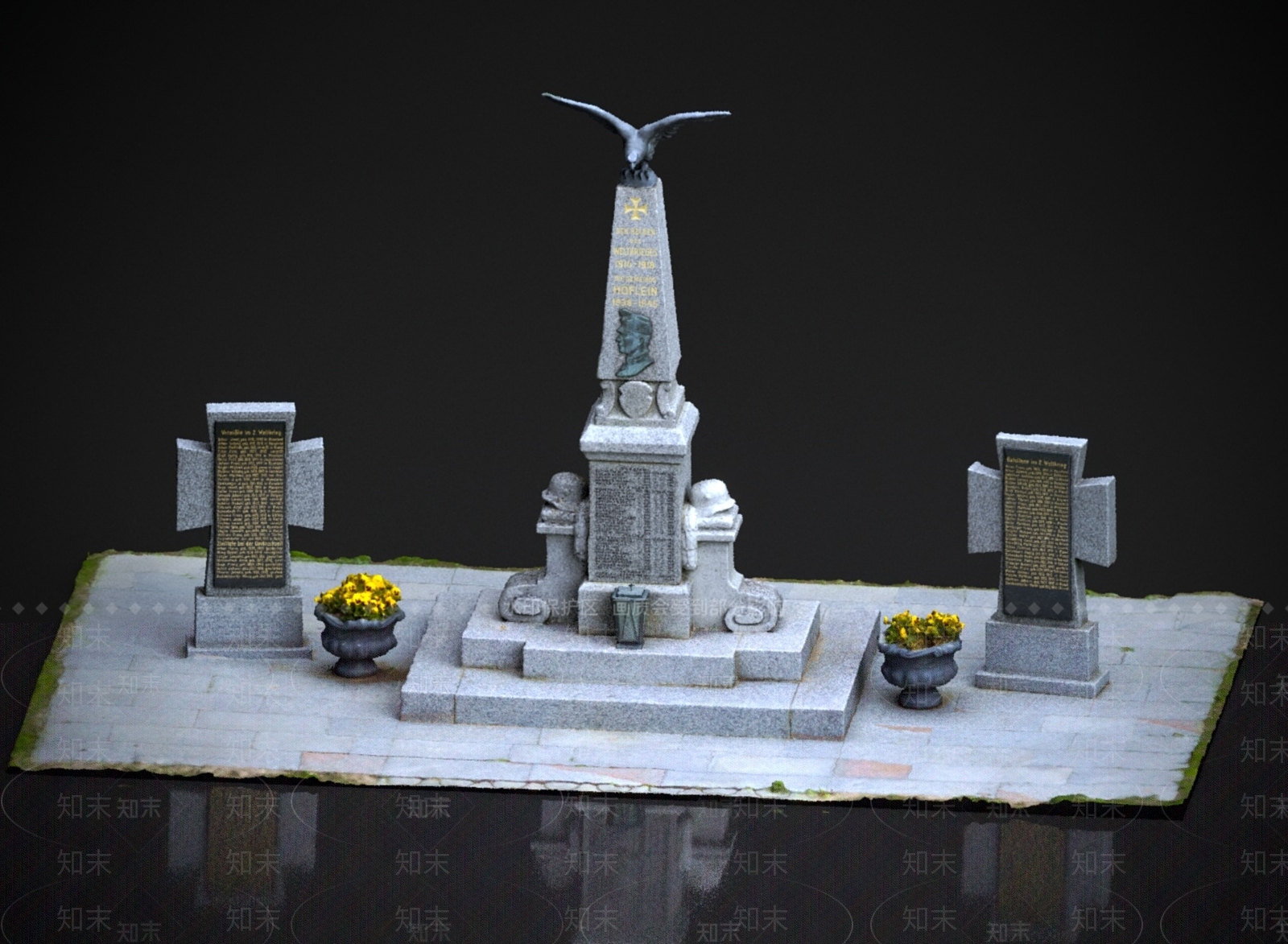 欧式景观雕塑3D模型下载【ID:1179908231】
