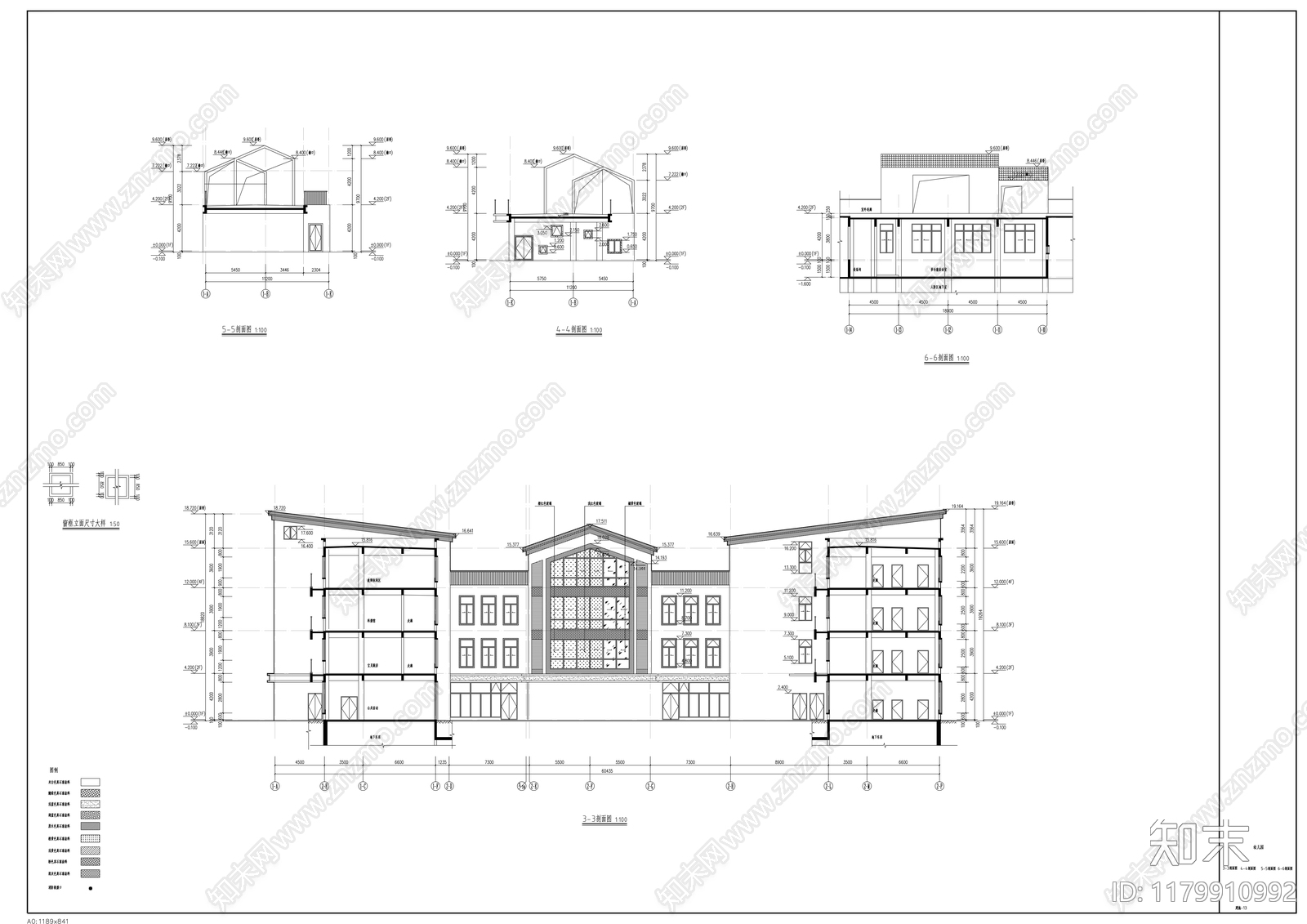 现代幼儿园建筑施工图下载【ID:1179910992】