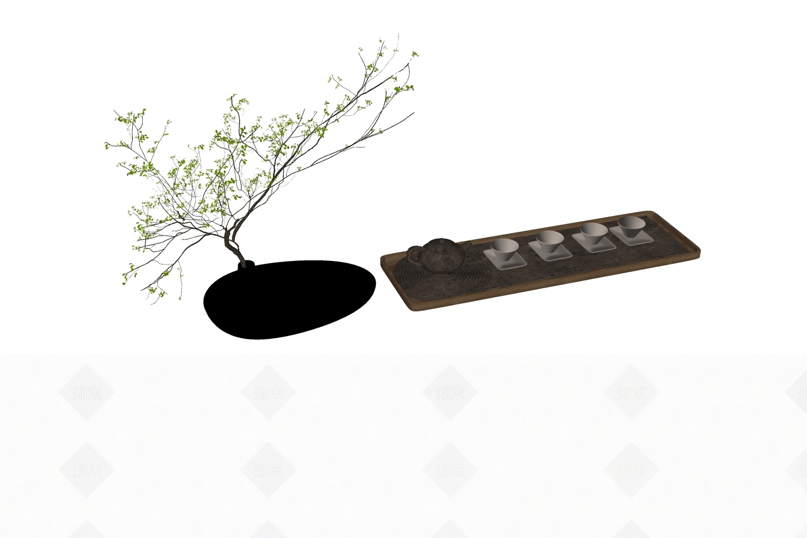 茶具SU模型下载【ID:1179912158】