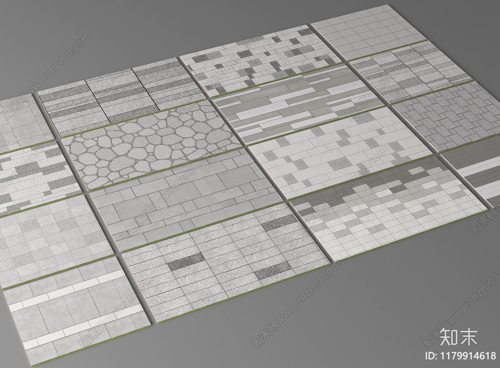 现代铺装3D模型下载【ID:1179914618】