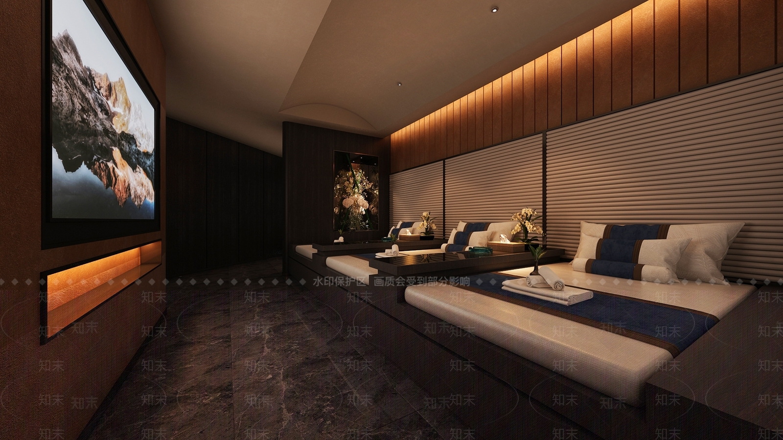 现代足浴店3D模型下载【ID:1179919428】