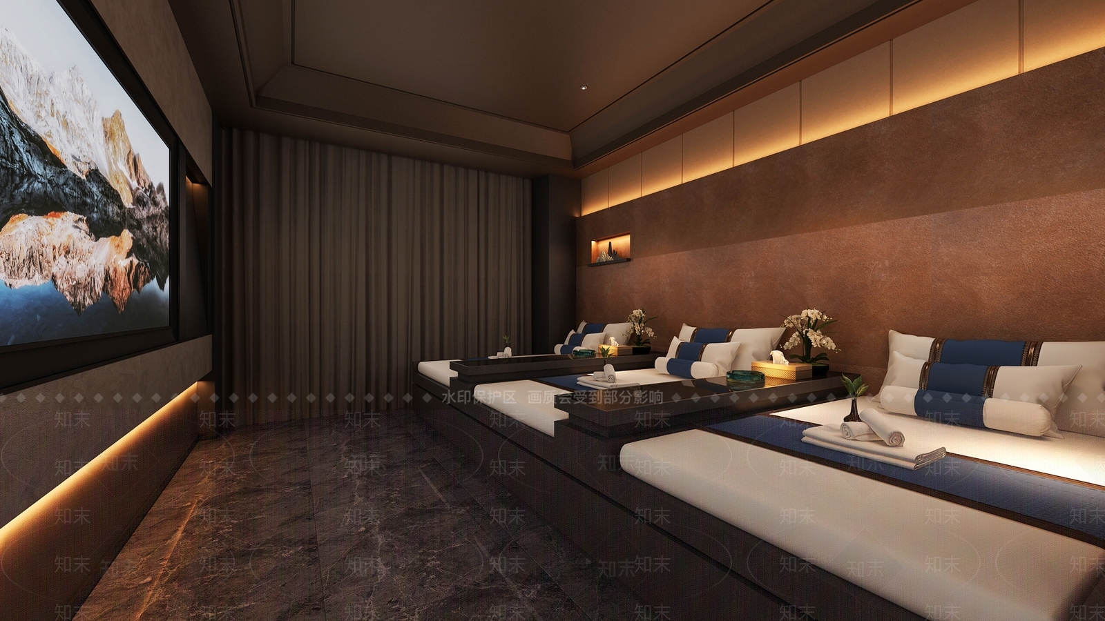 现代足浴店3D模型下载【ID:1179920943】