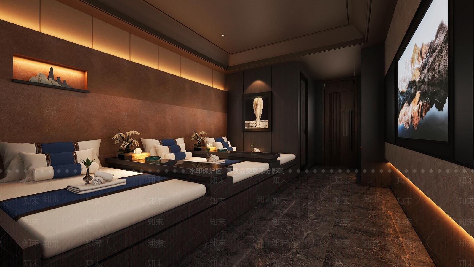 现代足浴店3D模型下载【ID:1179920943】