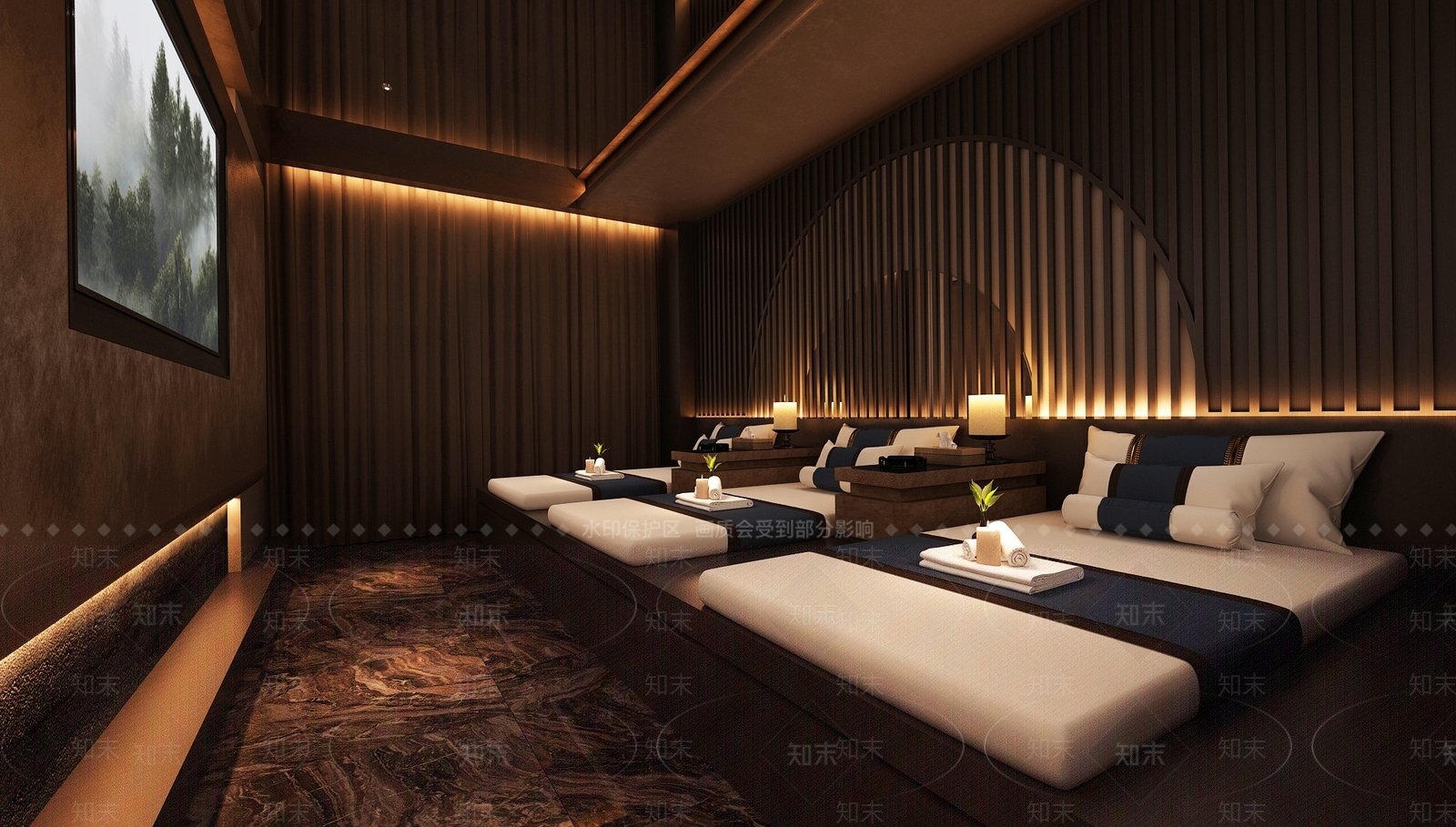 现代足浴店3D模型下载【ID:1179930684】