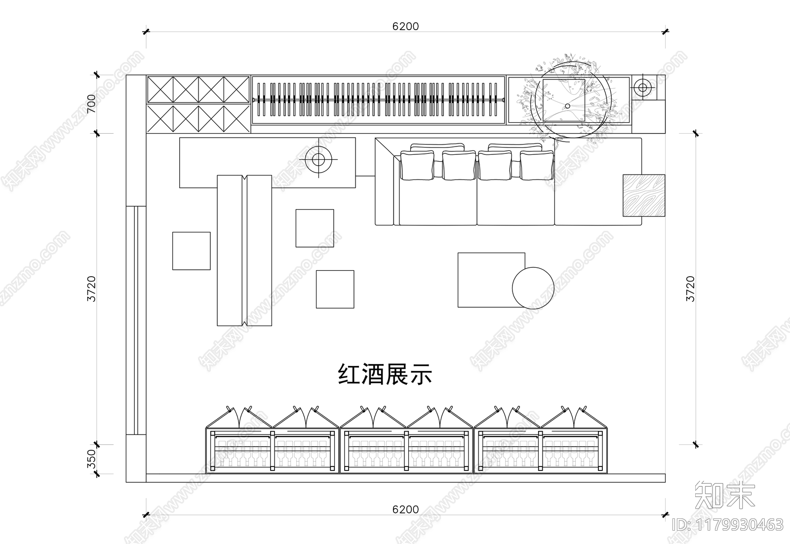 酒窖施工图下载【ID:1179930463】