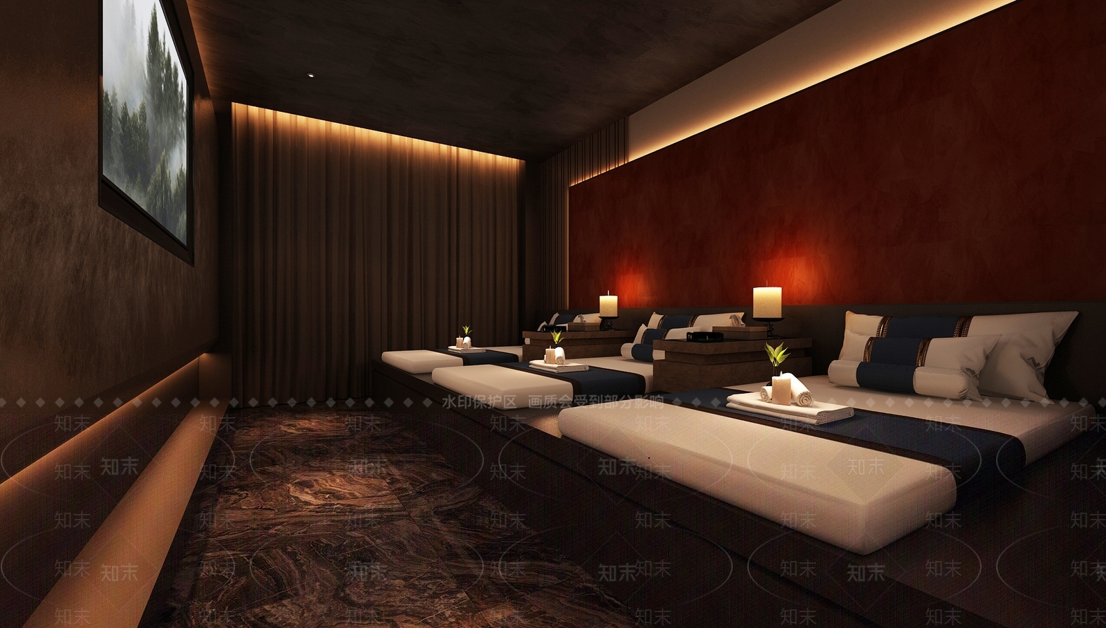 现代足浴店3D模型下载【ID:1179931396】