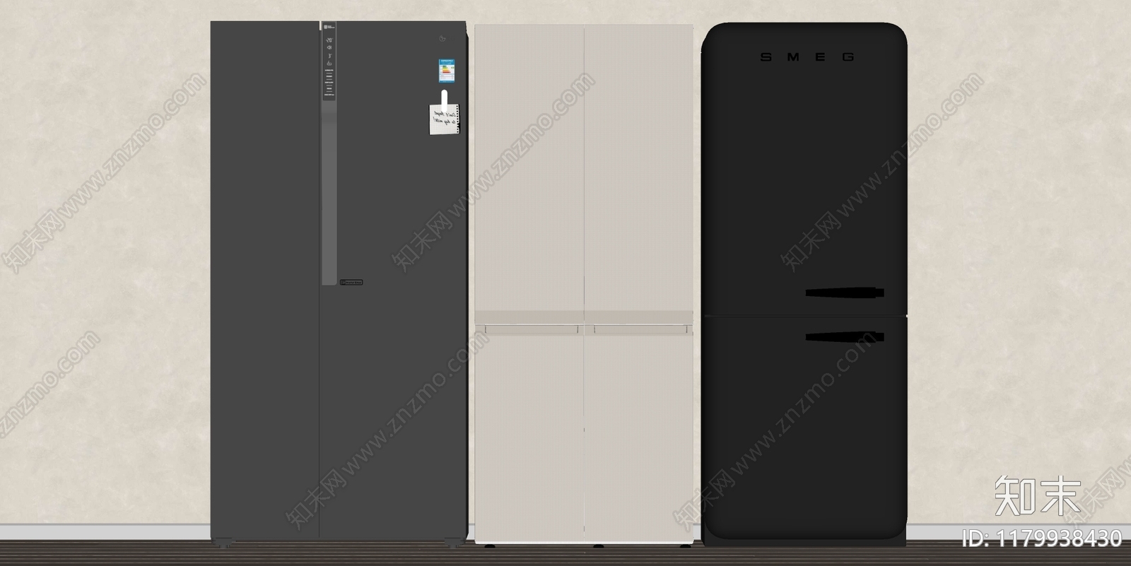 冰箱SU模型下载【ID:1179938430】