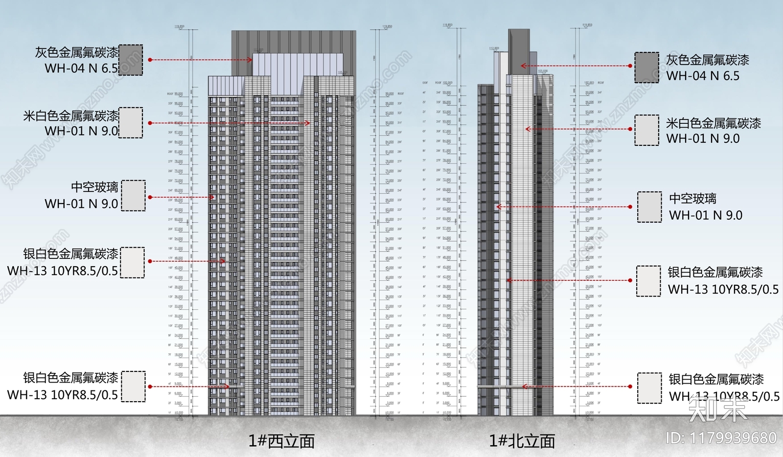 现代极简住宅楼建筑施工图下载【ID:1179939680】