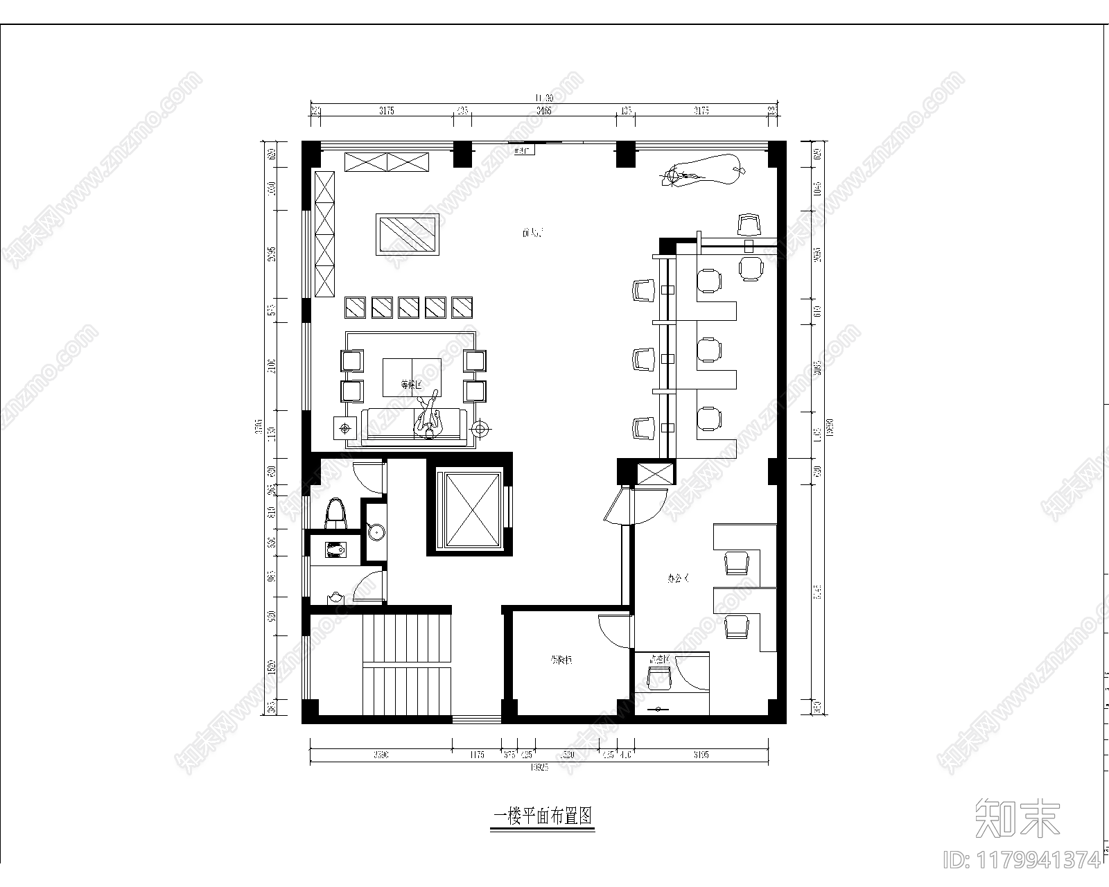 现代其他商业空间cad施工图下载【ID:1179941374】