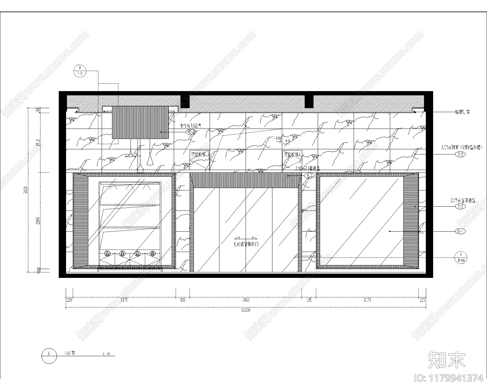 现代其他商业空间cad施工图下载【ID:1179941374】