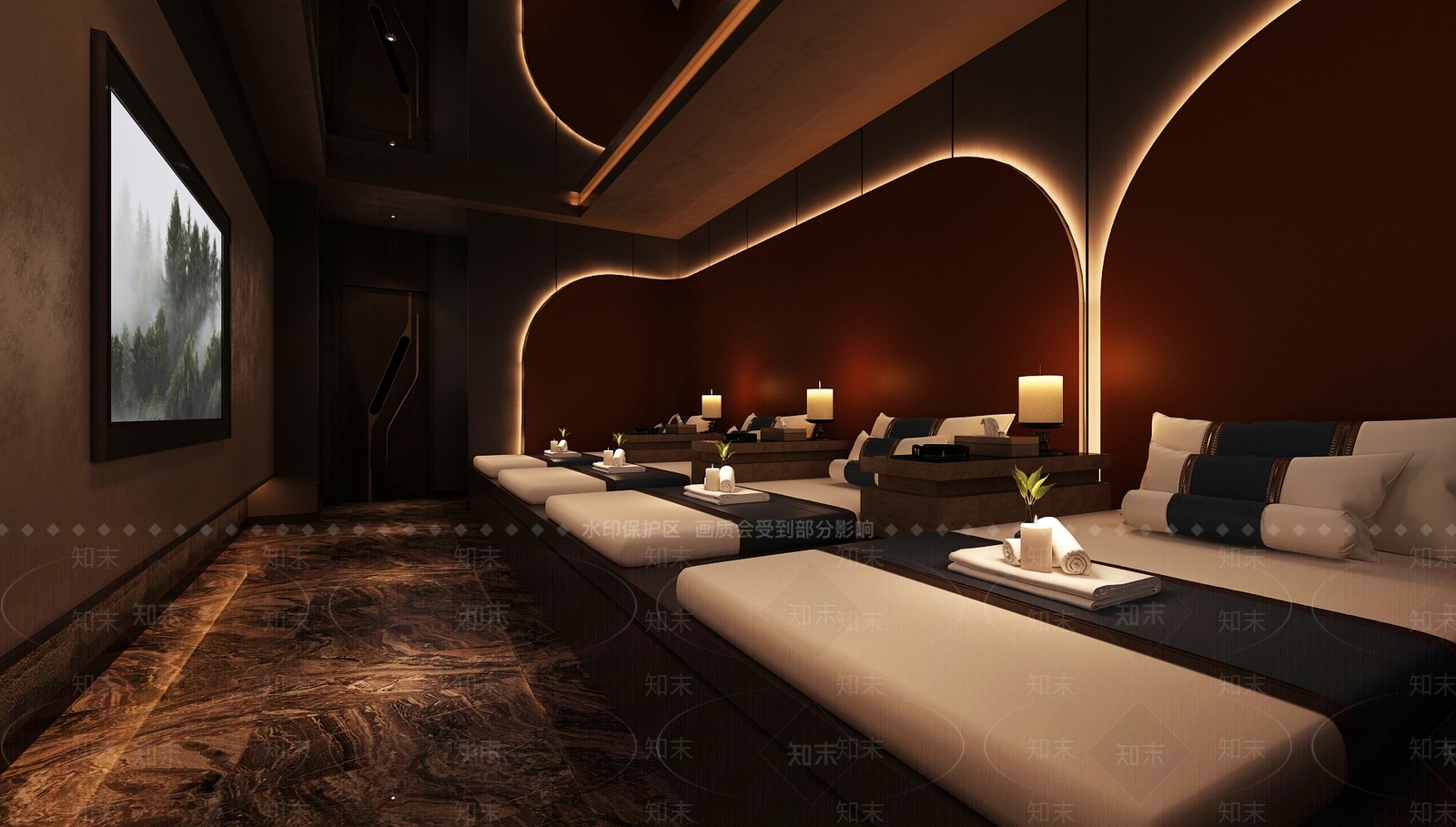 现代足浴店3D模型下载【ID:1179944418】