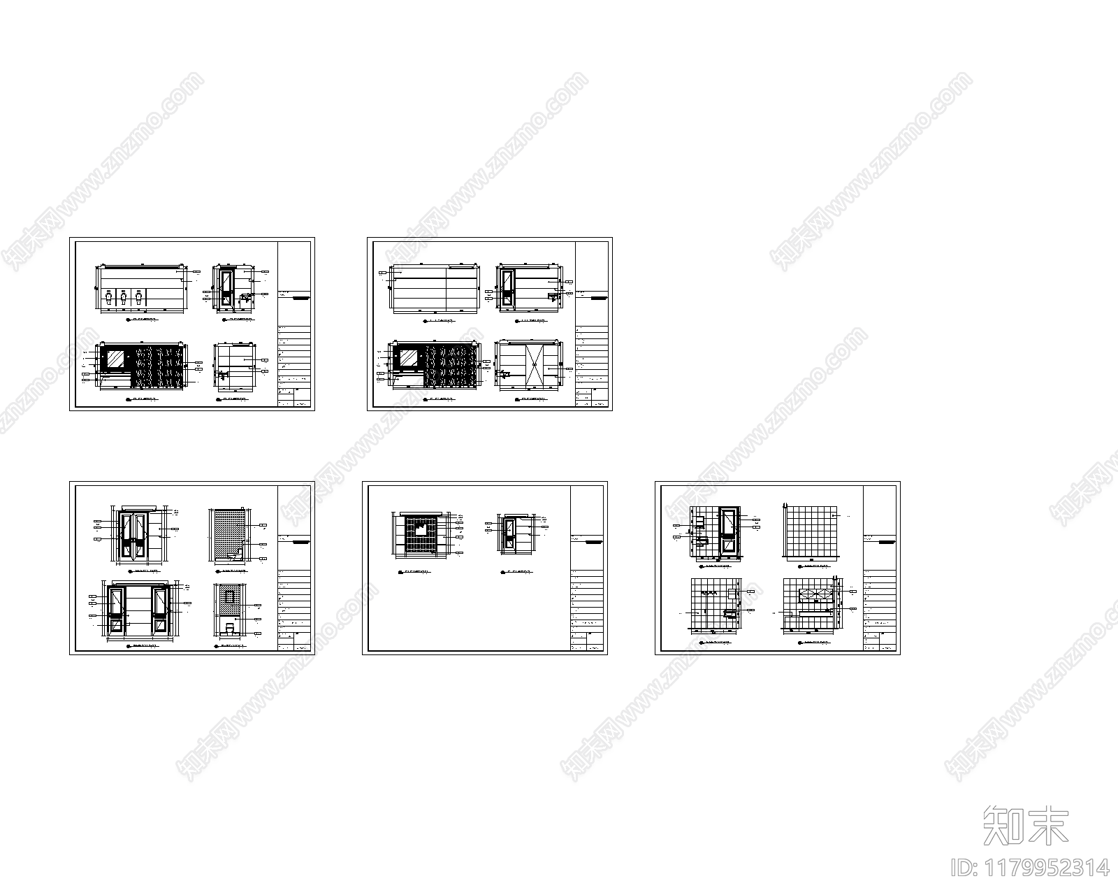 现代售楼处cad施工图下载【ID:1179952314】