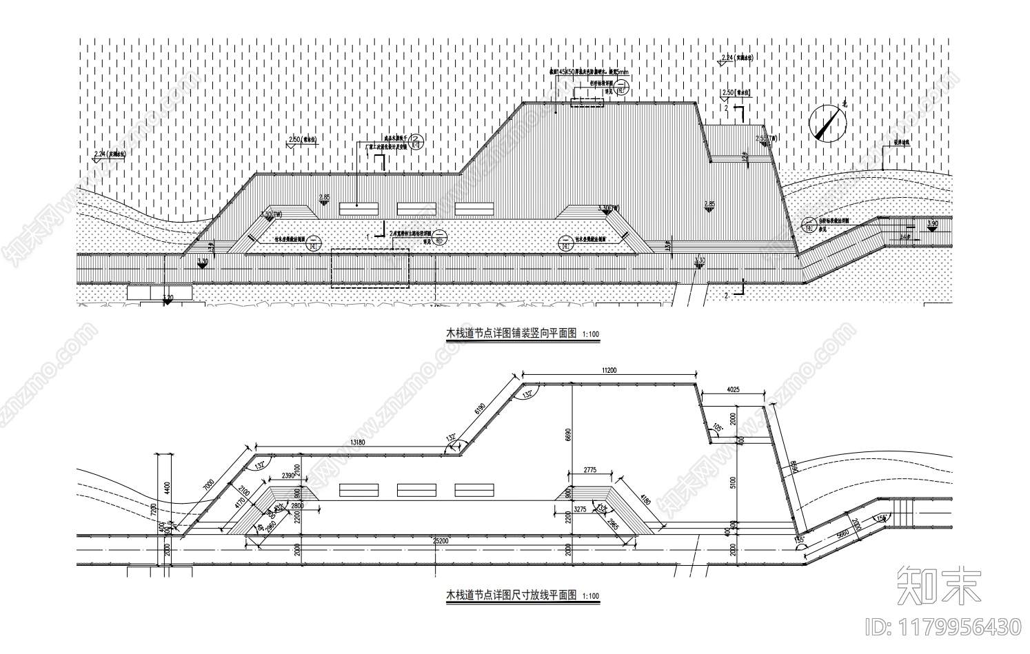现代栈道施工图下载【ID:1179956430】