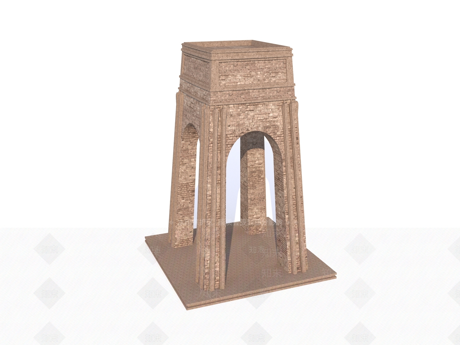 现代古建3D模型下载【ID:1179959358】
